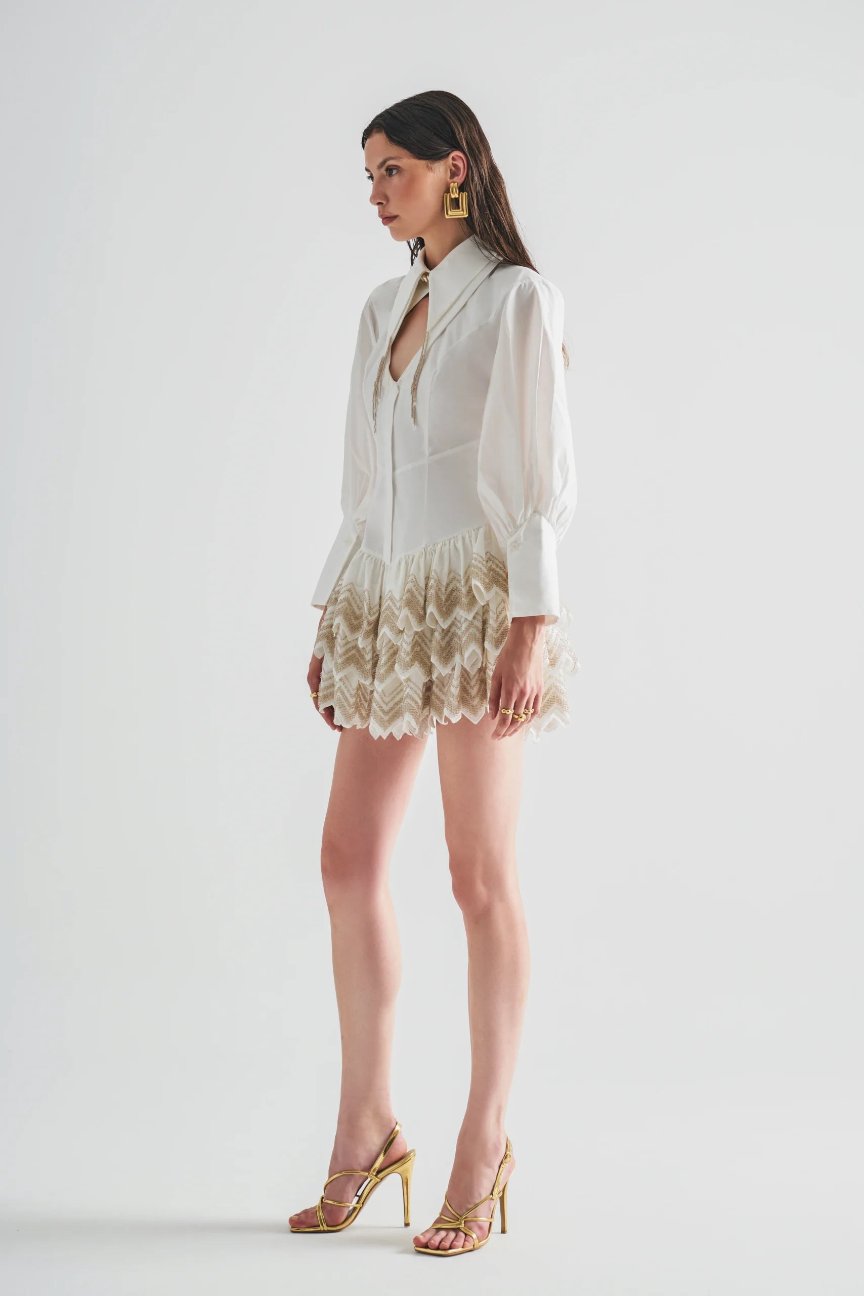 Katia White Shirt Skirt