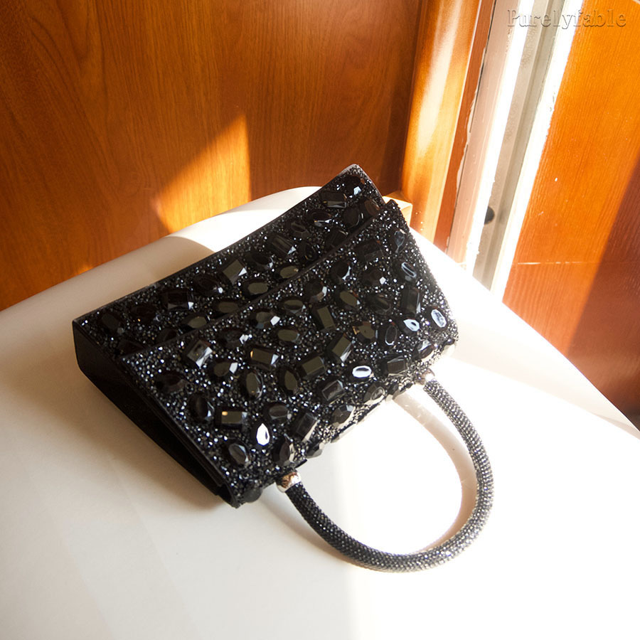 Black Handheld Banquet Bag