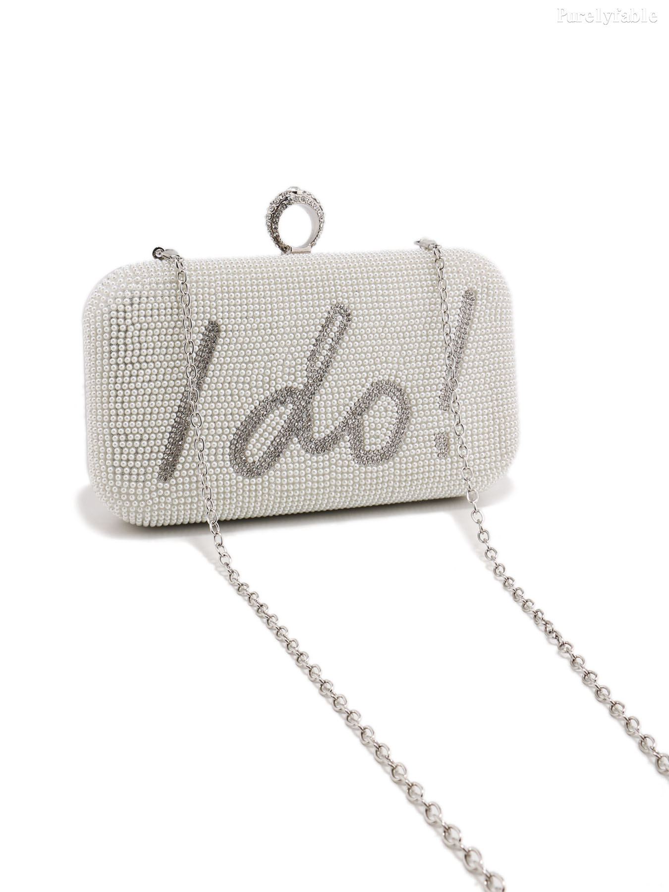 Rice White Pearl Dinner Bag