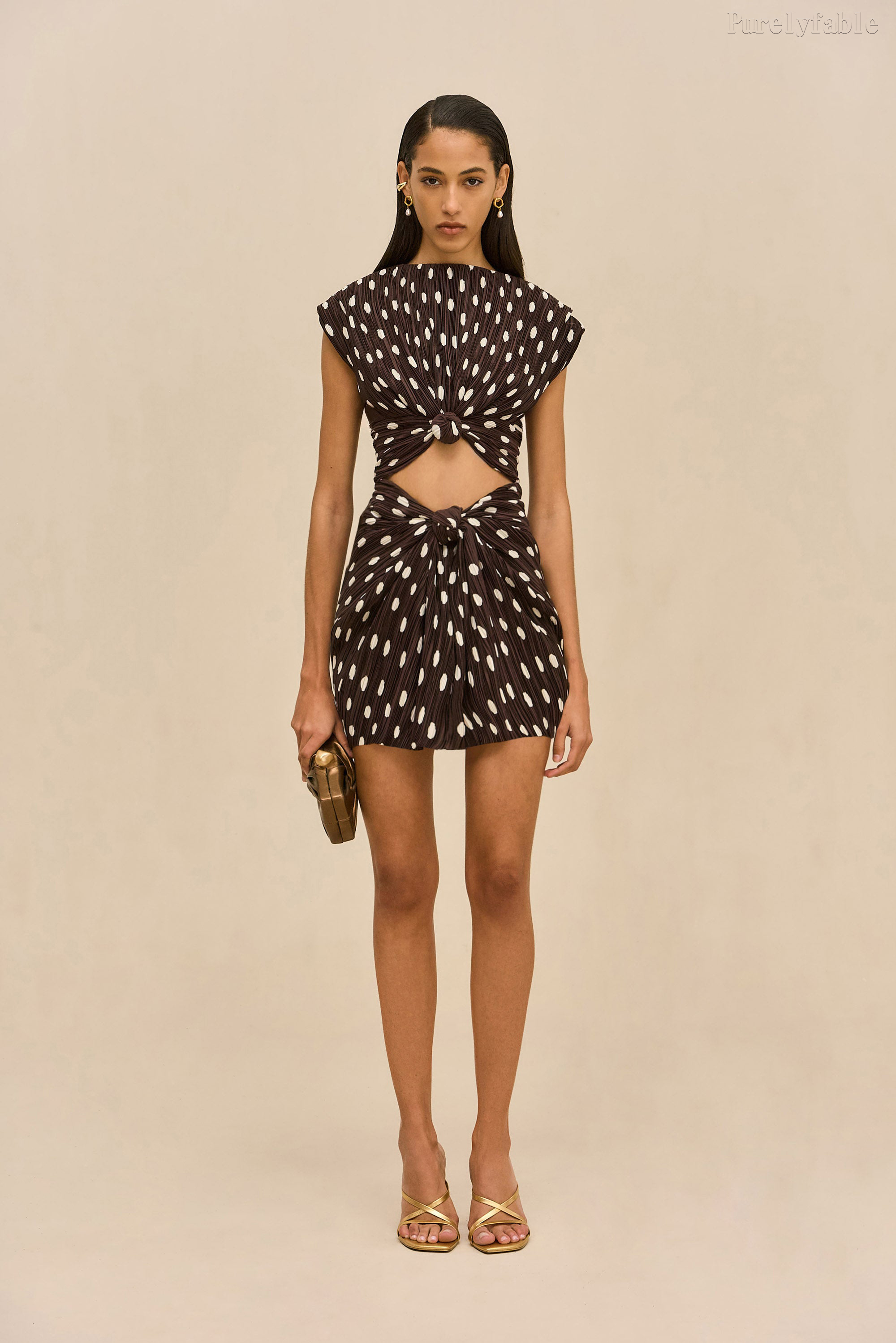 Evelina Black Sleeveless Plaid Short Dress