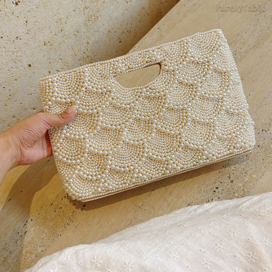 White Pearl Banquet Bag