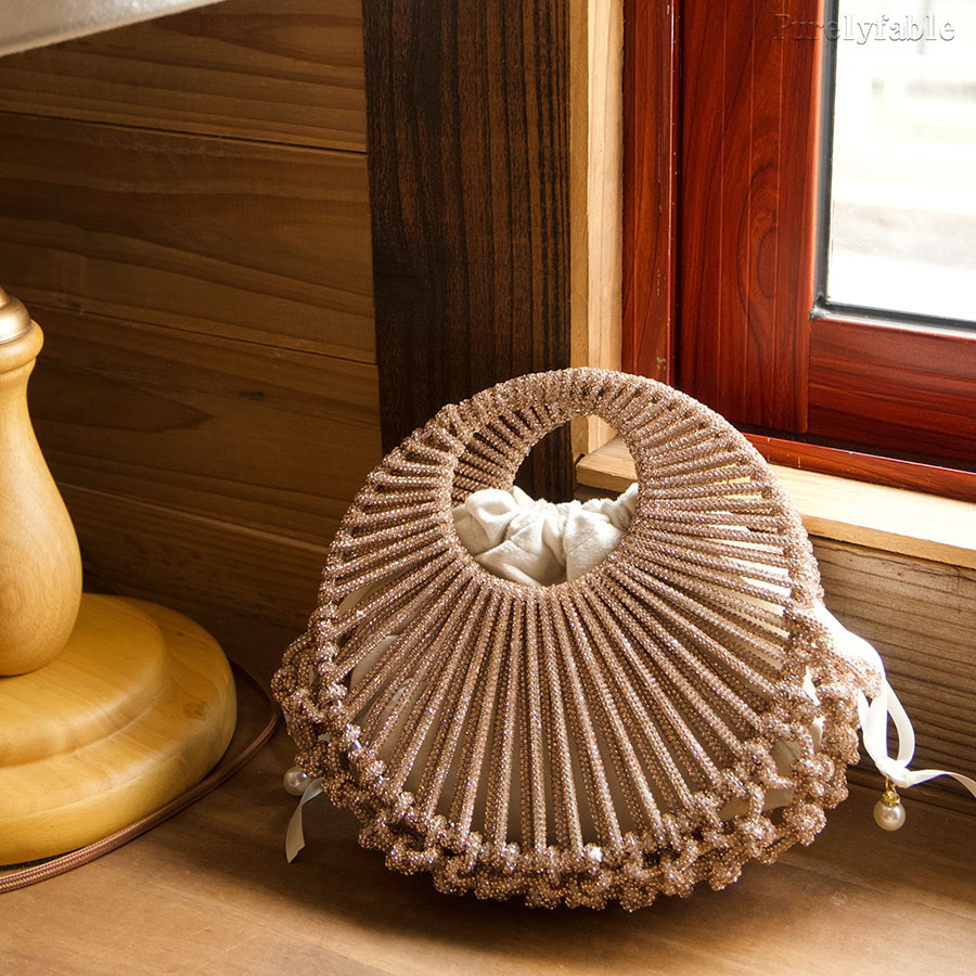 Black Fan-Shaped HandbBag