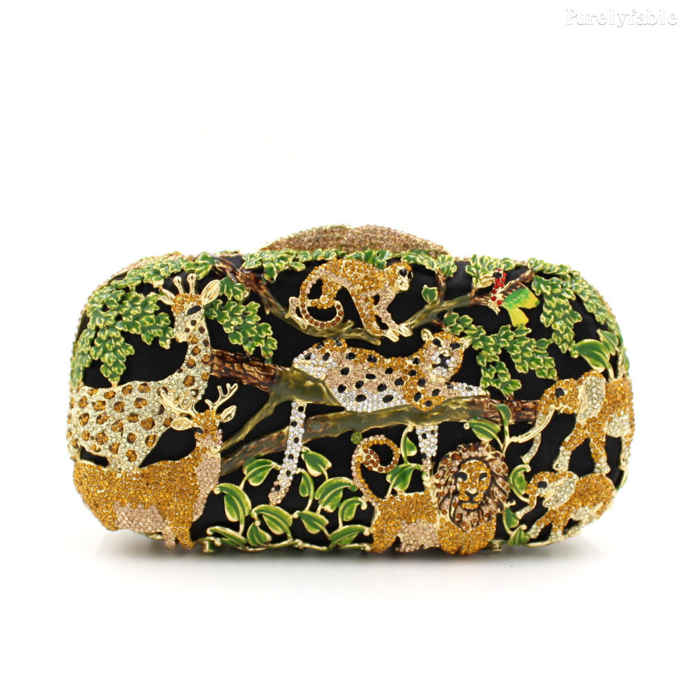 Dark Green Animal Forest Dinner Package
