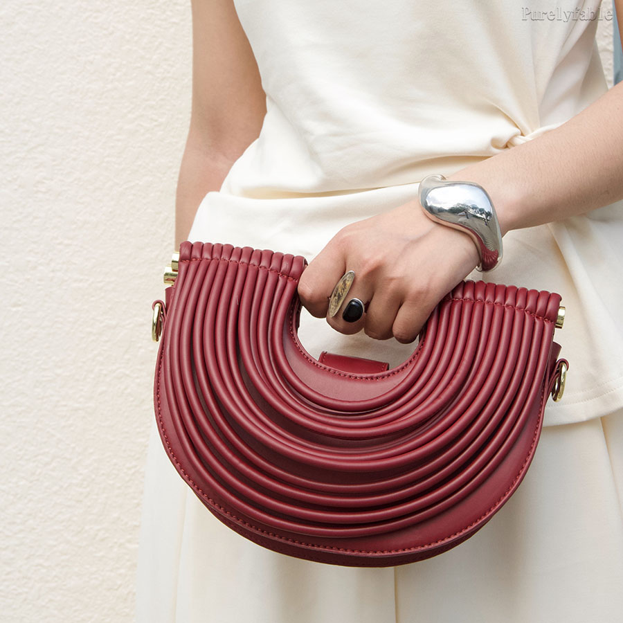 Wine Red Noodle Bag