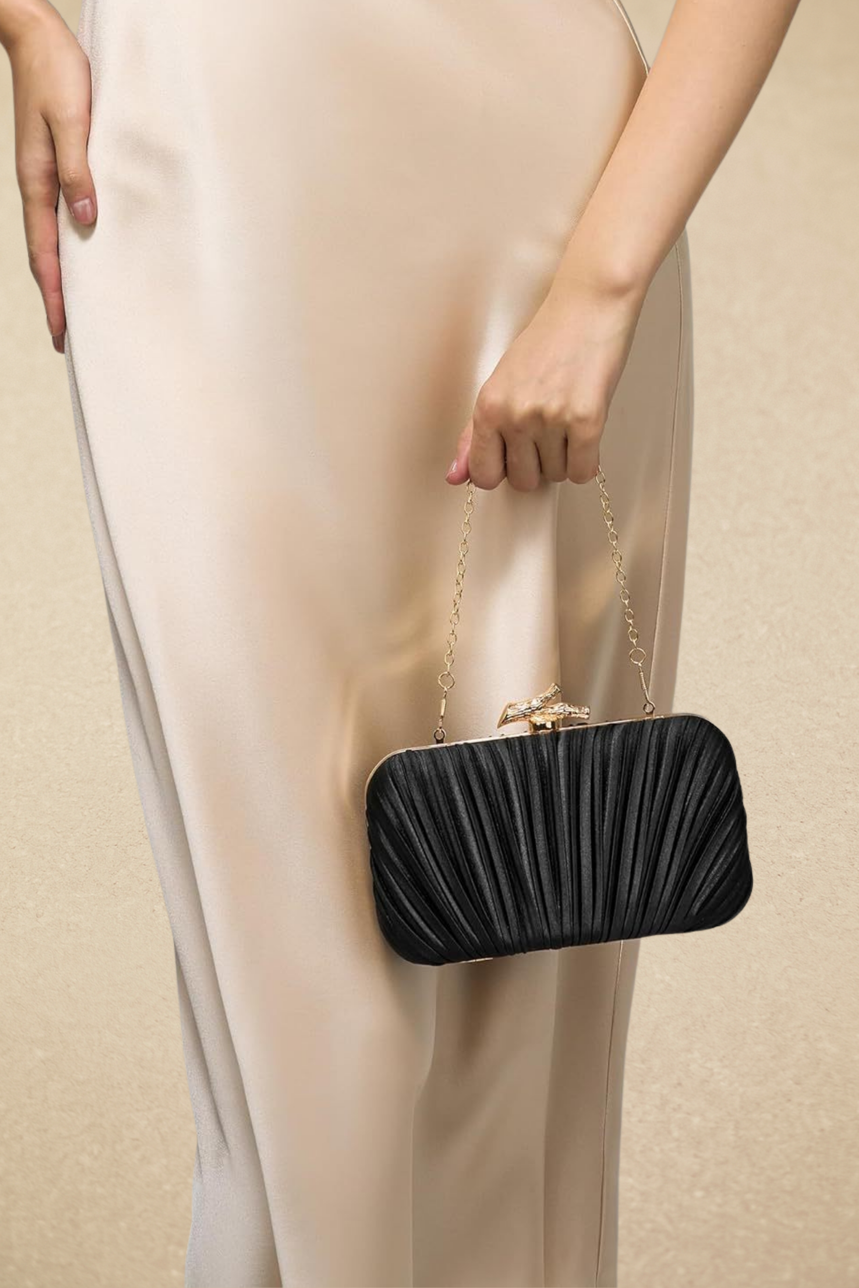 Branch Clasp Texture Clutch-purelyfable