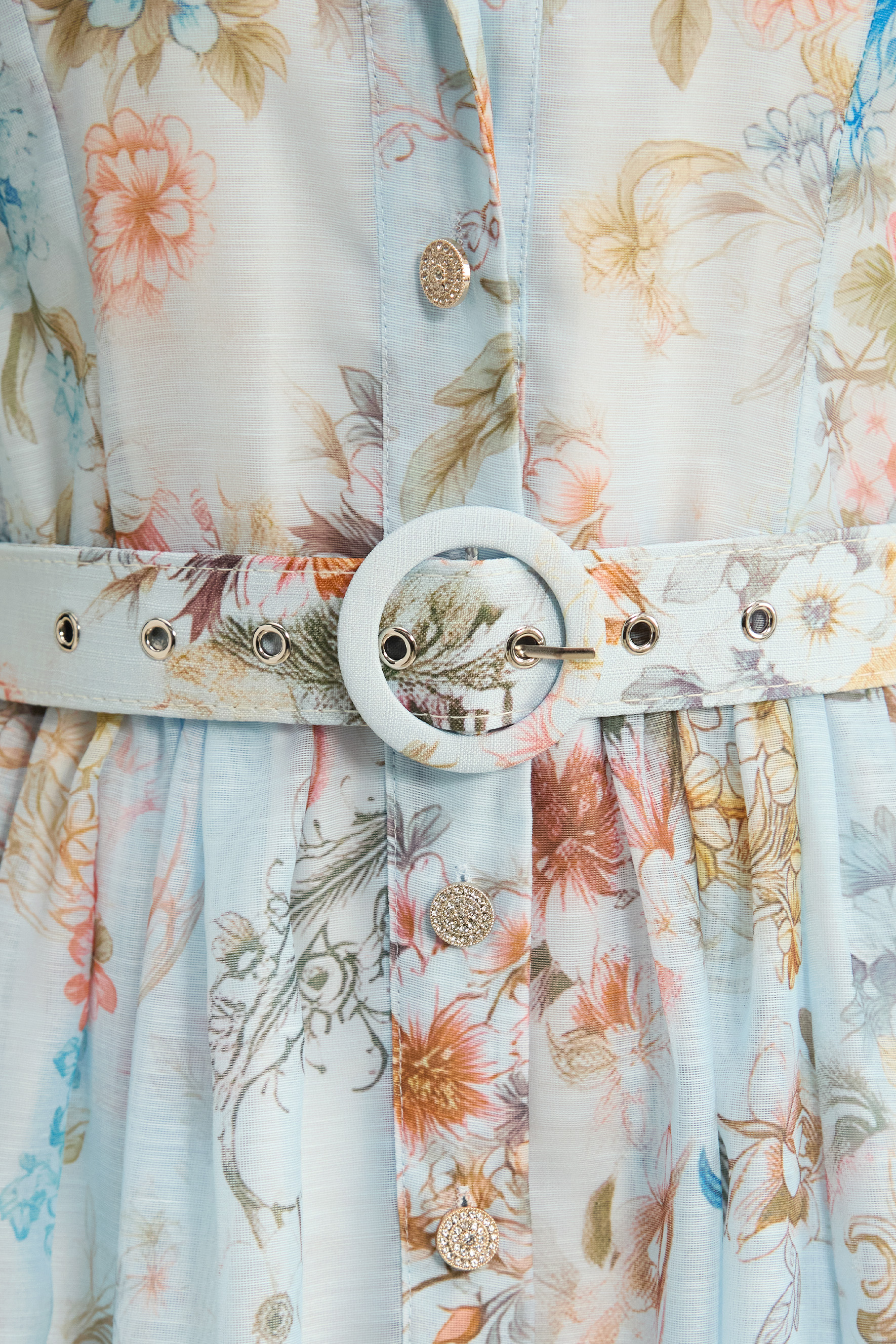 Garden Girl Moment Blue Floral Print Short Sleeve Maxi Dress-purelyfable