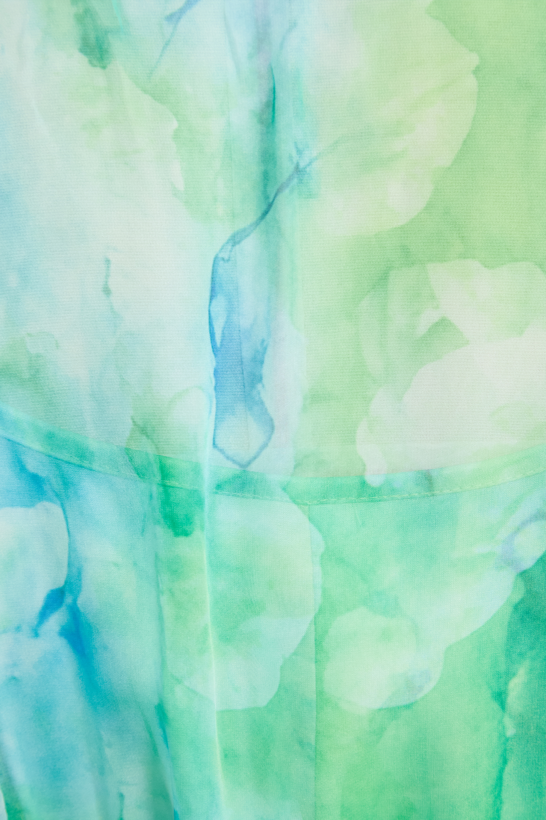 Vibes On Point Mint Green Abstract Print Tiered Ruffle Maxi Dress-purelyfable