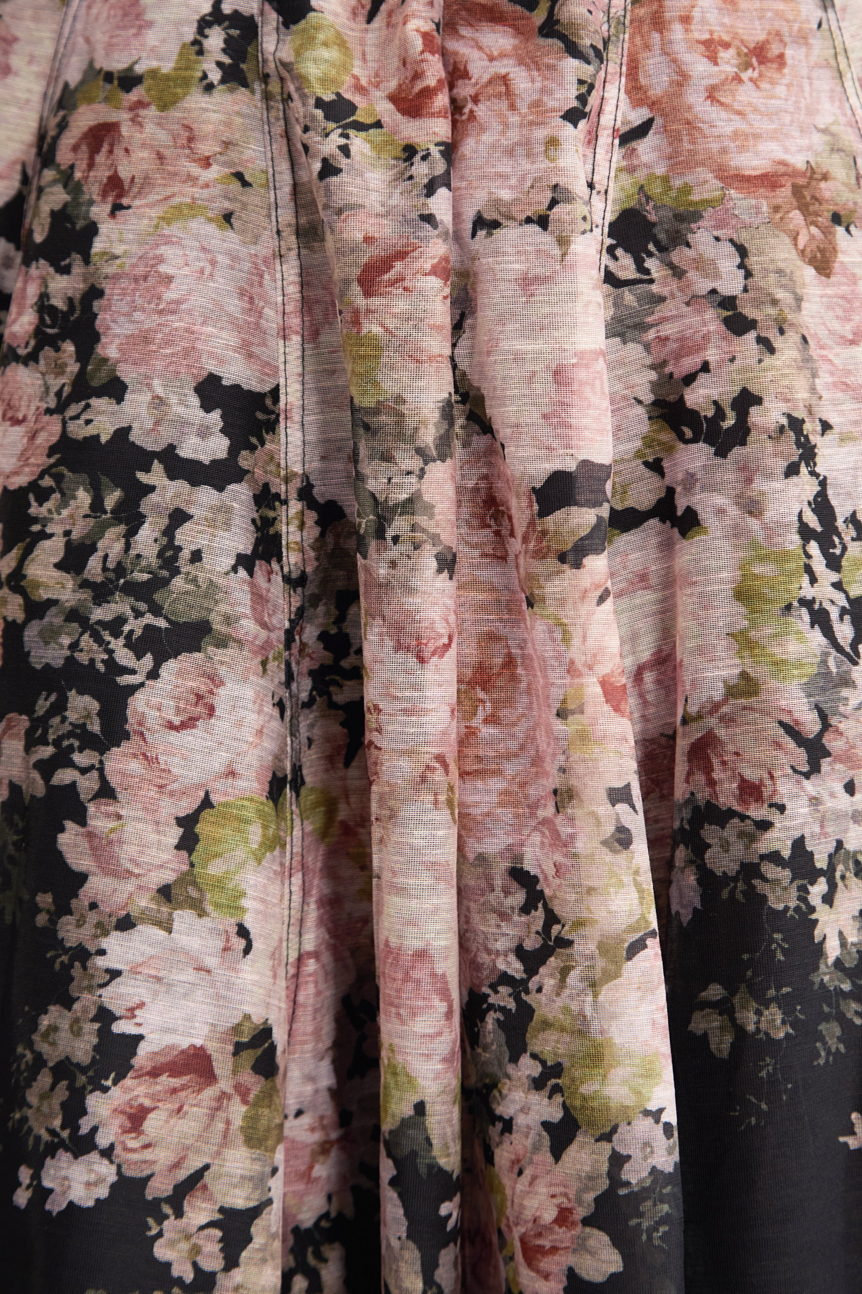 Dream Chaser Black Floral Print Puff Sleeve Maxi Dress-purelyfable