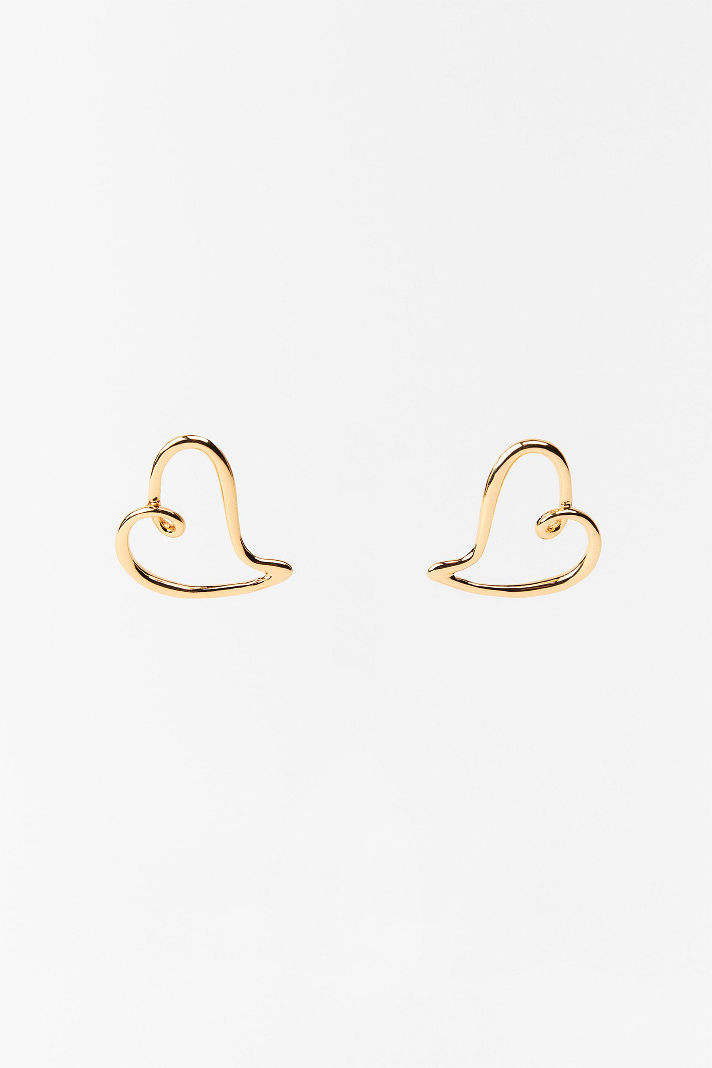 Heart Hoop Earrings-purelyfable