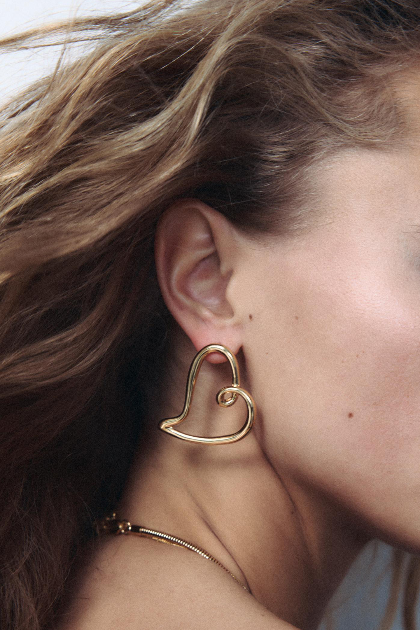 Heart Hoop Earrings-purelyfable
