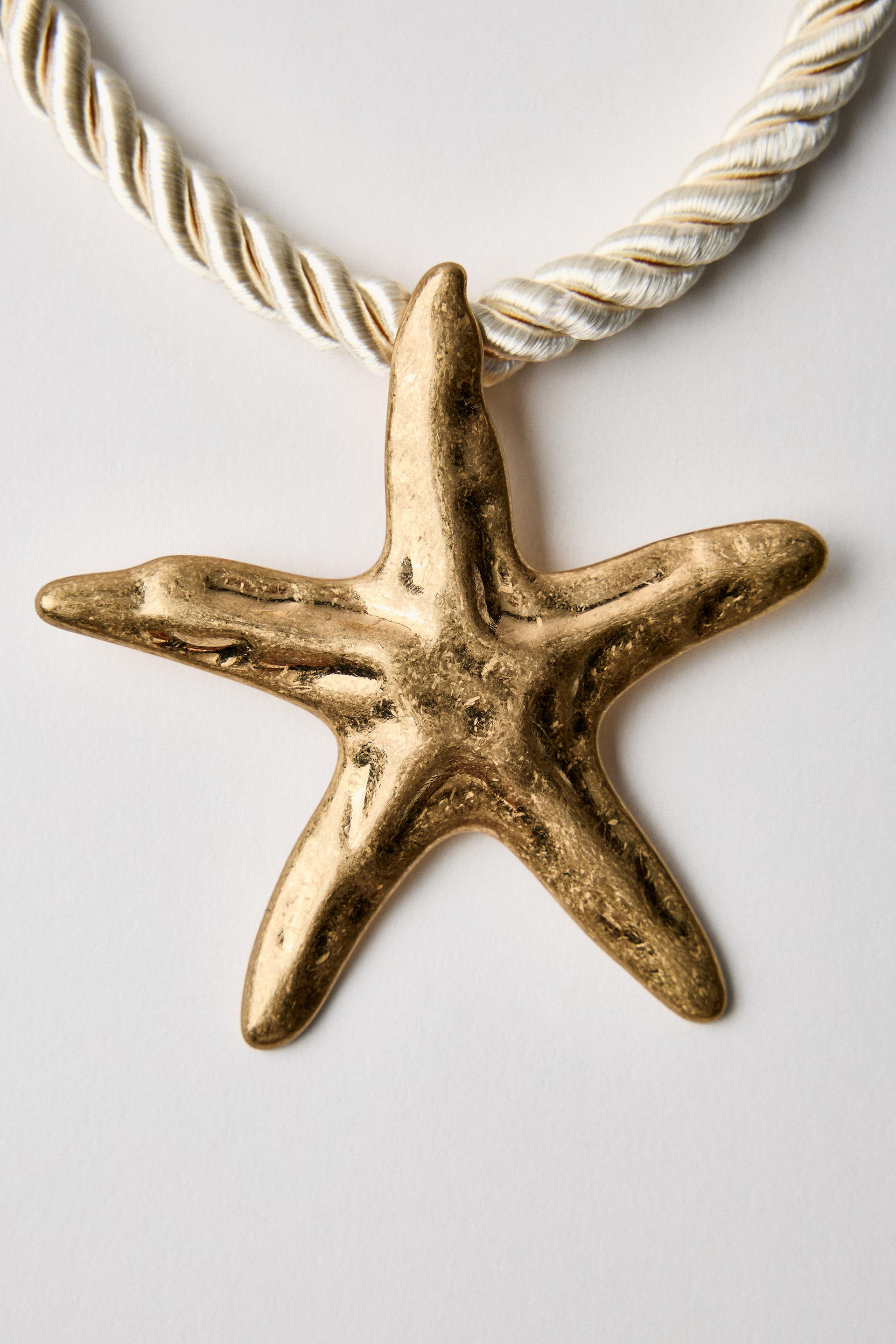 Starfish Rope Necklace-purelyfable