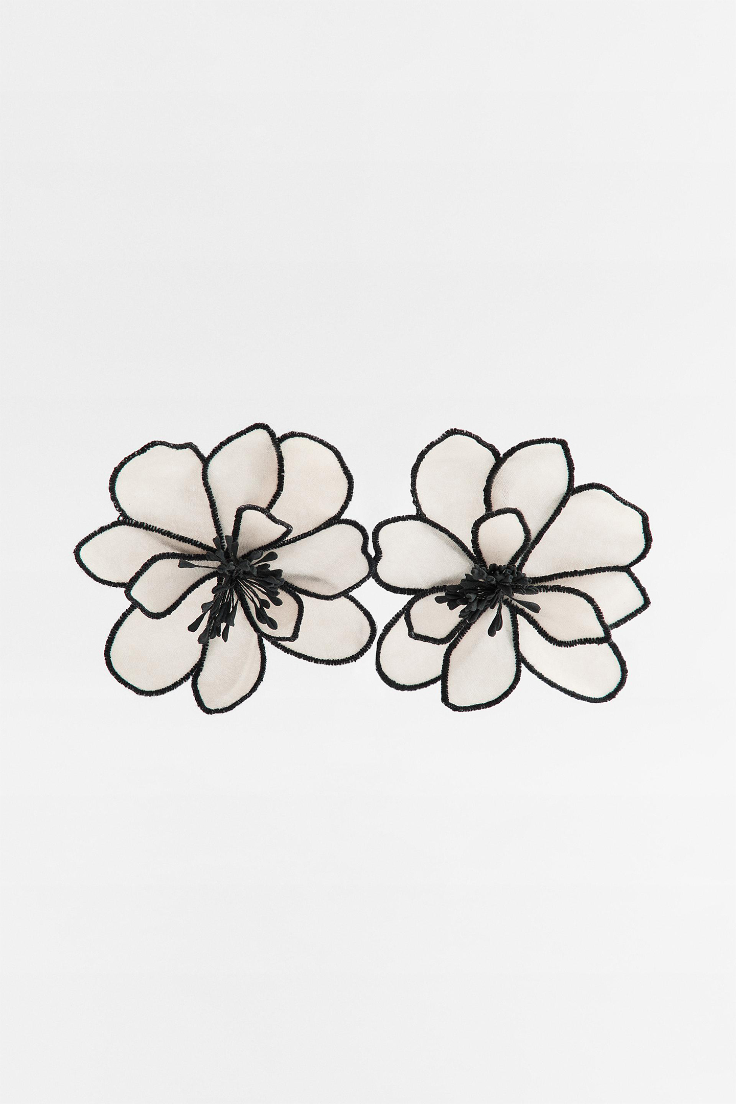 Flower Fabric Earrings-purelyfable