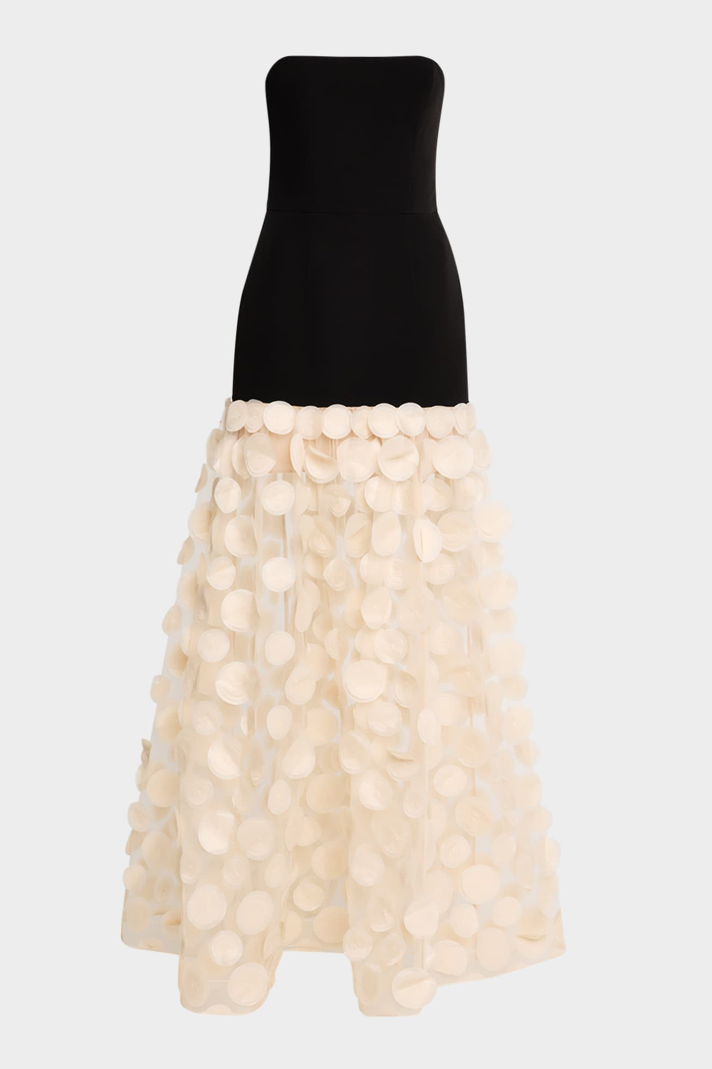 Irene Strapless Sheer Tulle Maxi Dress-purelyfable
