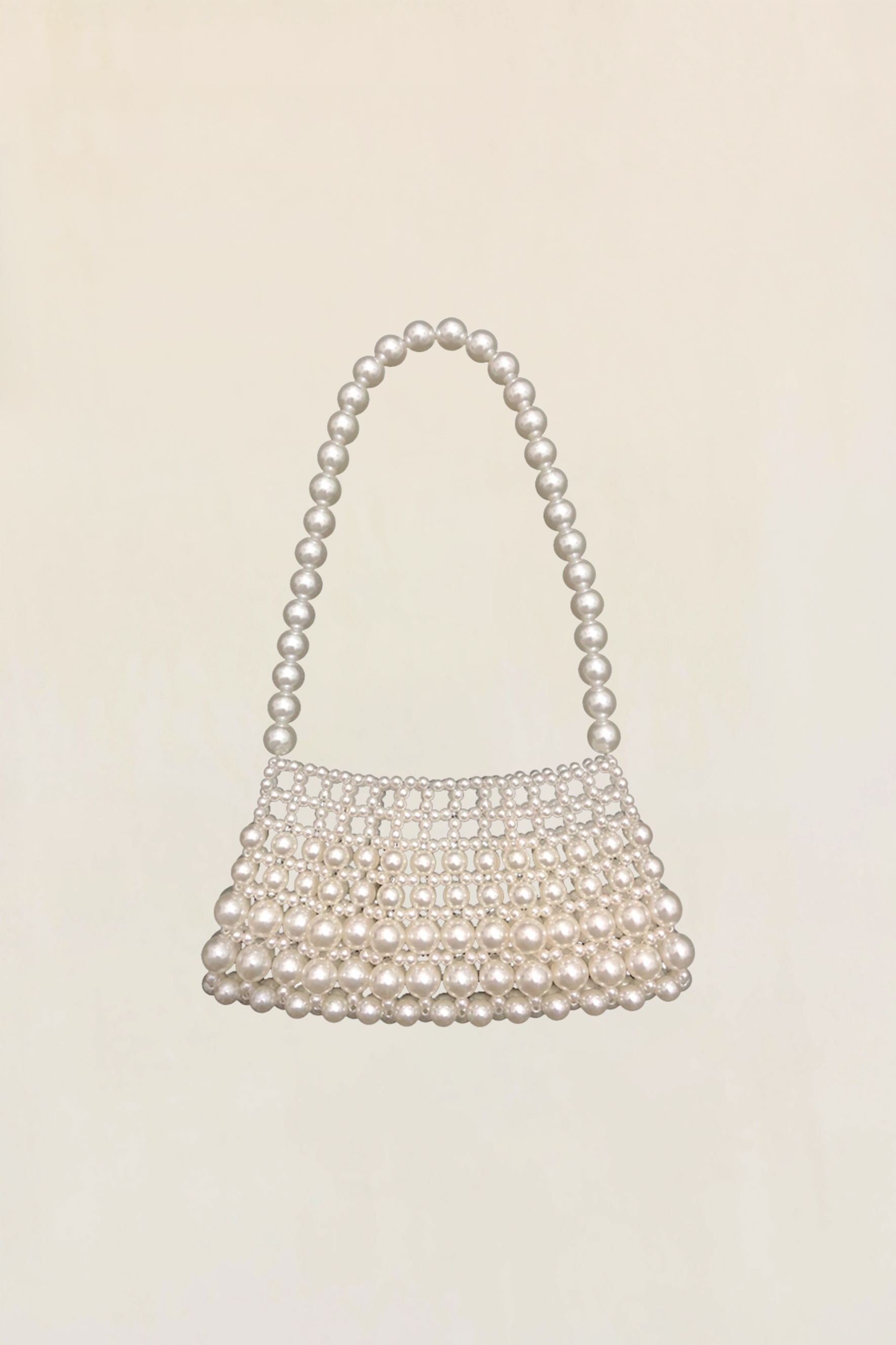 Pearl Beaded Shoulder Bag-purelyfable