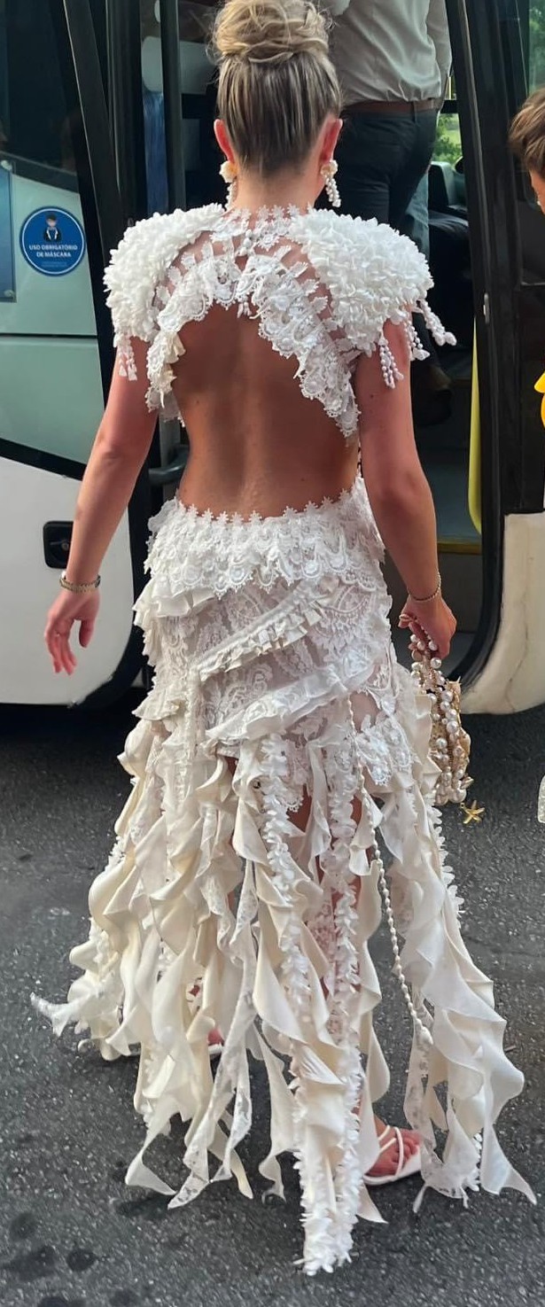 Aviana White Lace Cutout Dress