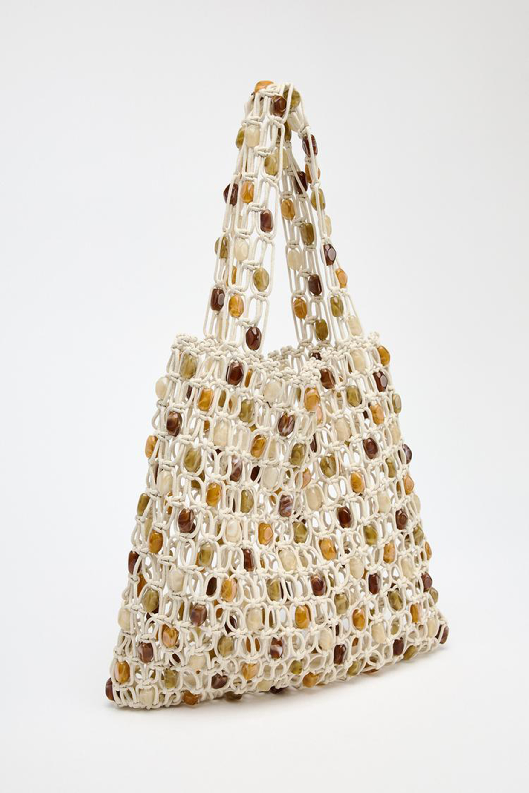 Multicolor Beaded Tote Bag-purelyfable