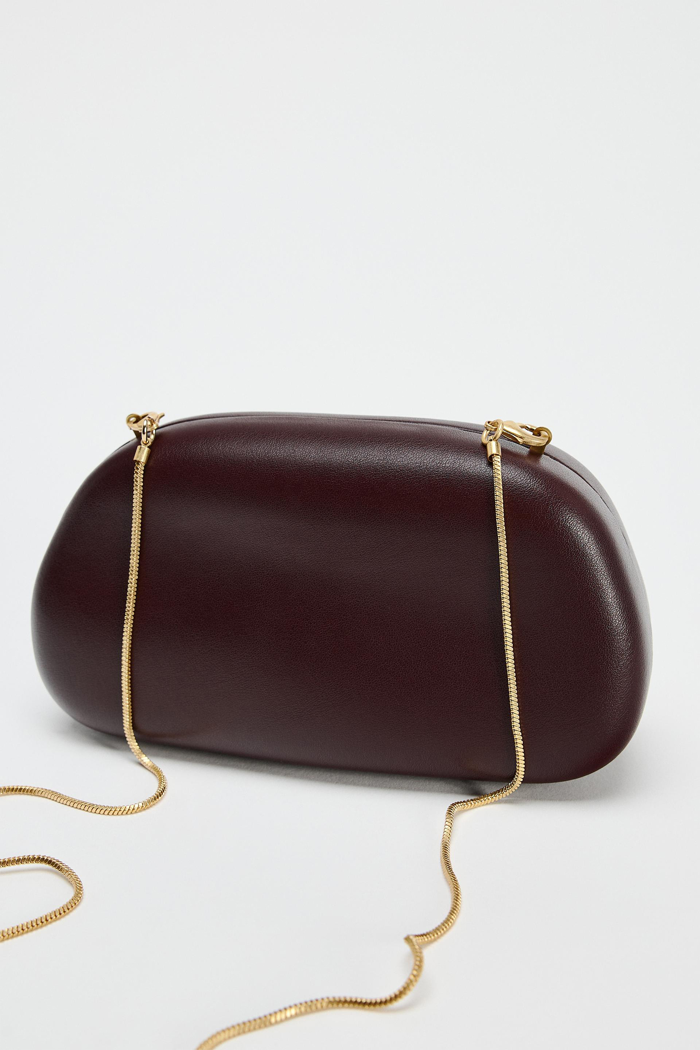 Curved Metal Box Bag-purelyfable
