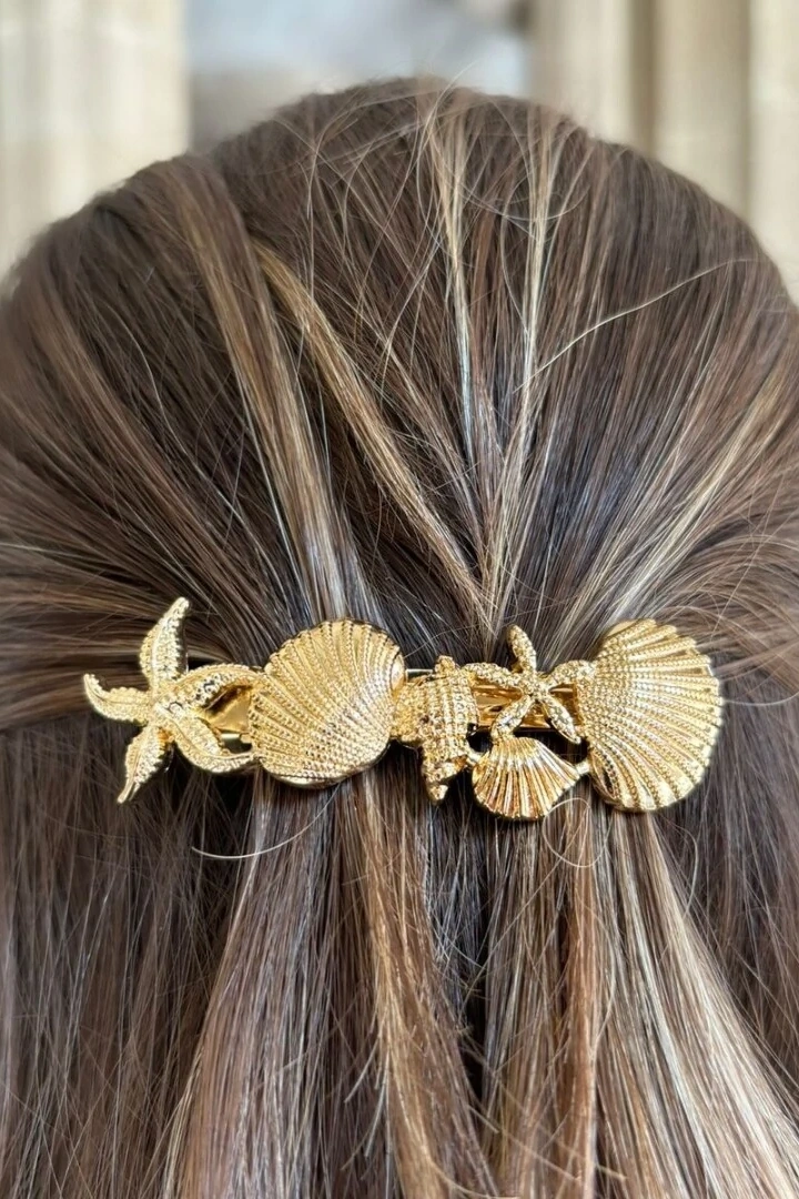 Shell Starfish Alloy Hair Clip-purelyfable