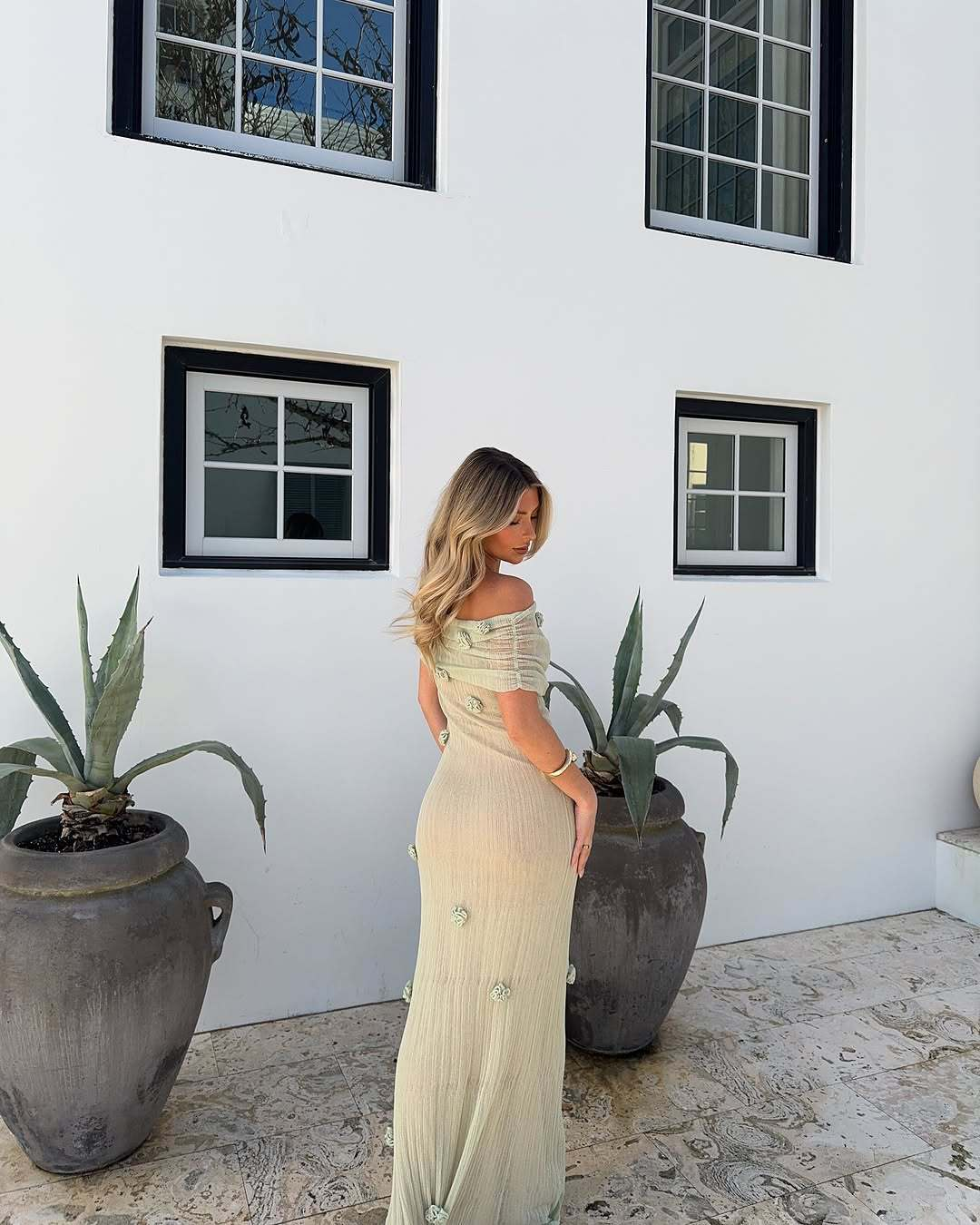 Savannah one-shoulder fitted long dress