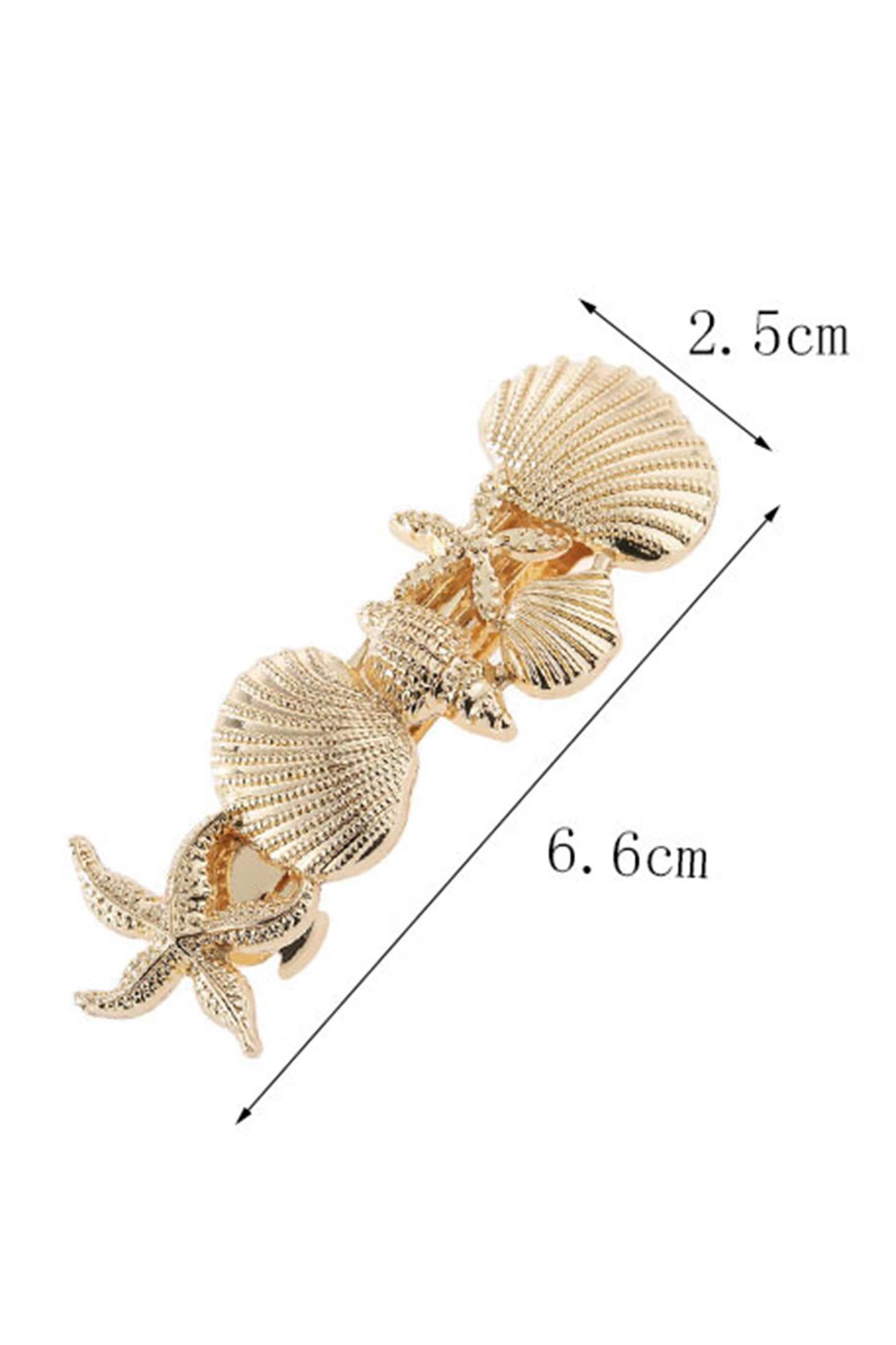 Shell Starfish Alloy Hair Clip-purelyfable