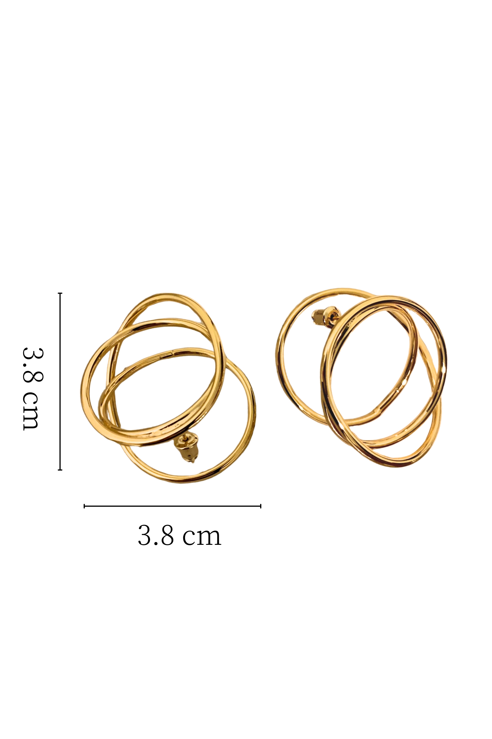 Asymmetrical Loop Dangle Earrings-purelyfable