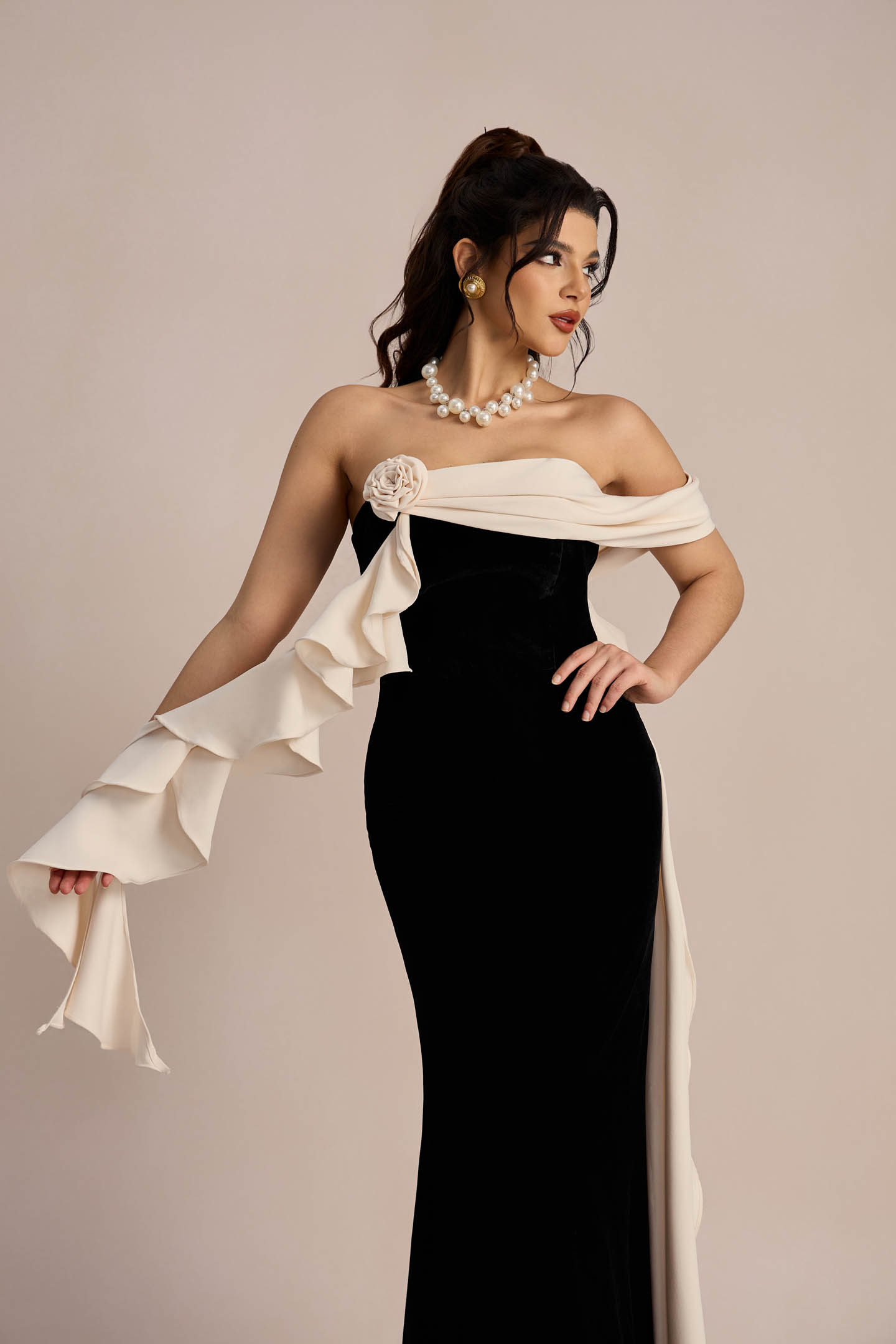 Ophelia Strapless Ribbon Maxi Dress-purelyfable