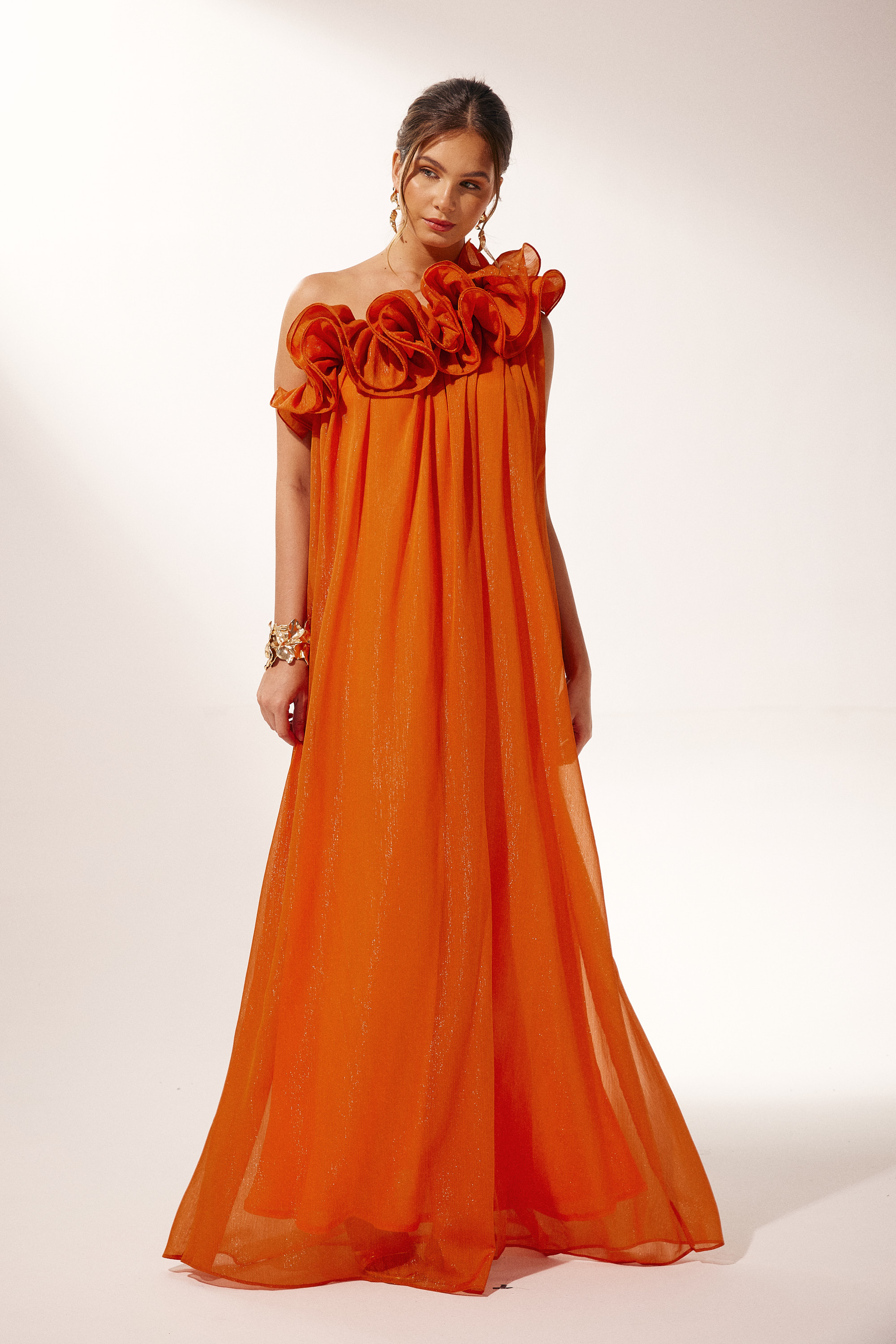 Hedda One-shoulder Floral Maxi Dress-purelyfable