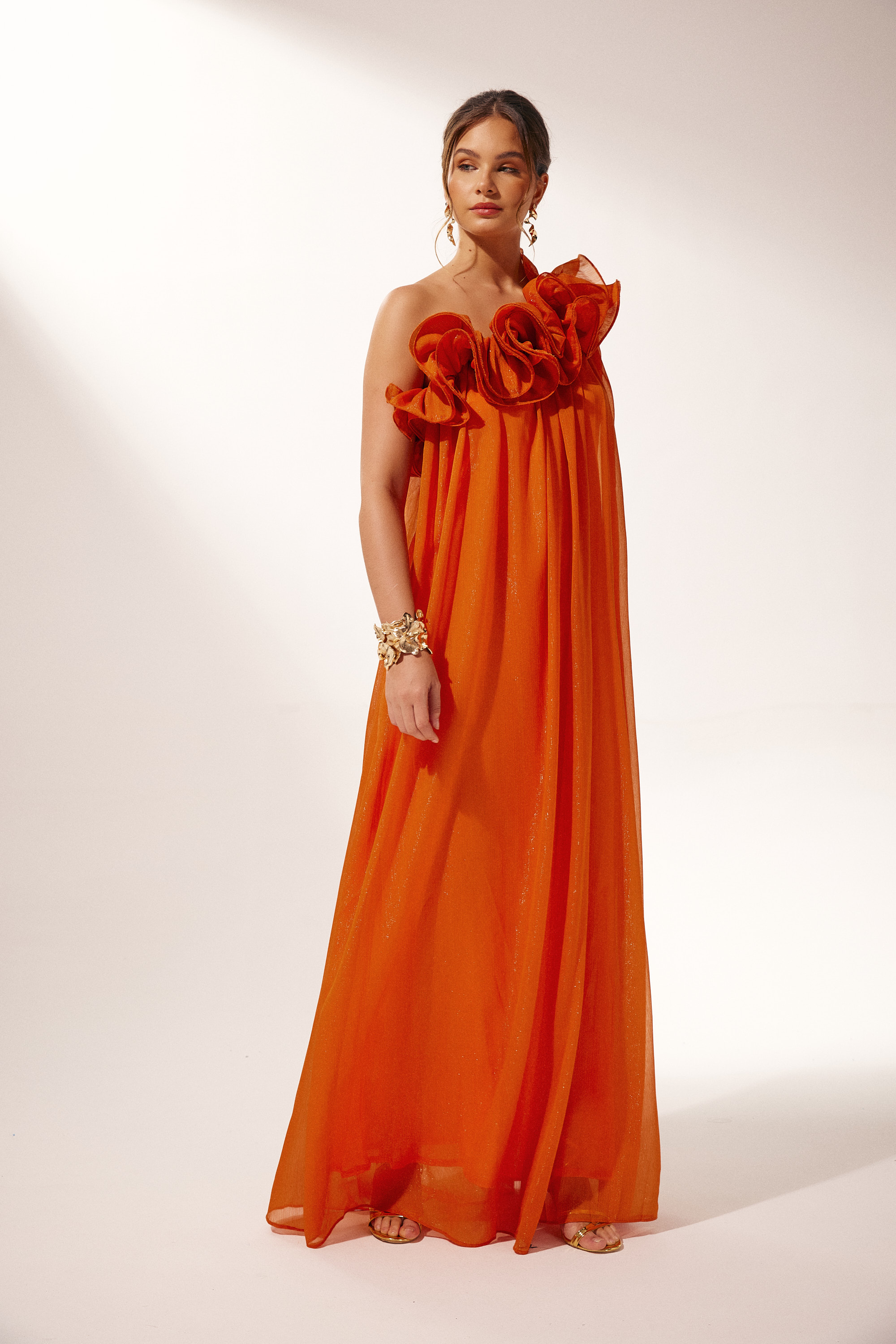 Hedda One-shoulder Floral Maxi Dress-purelyfable