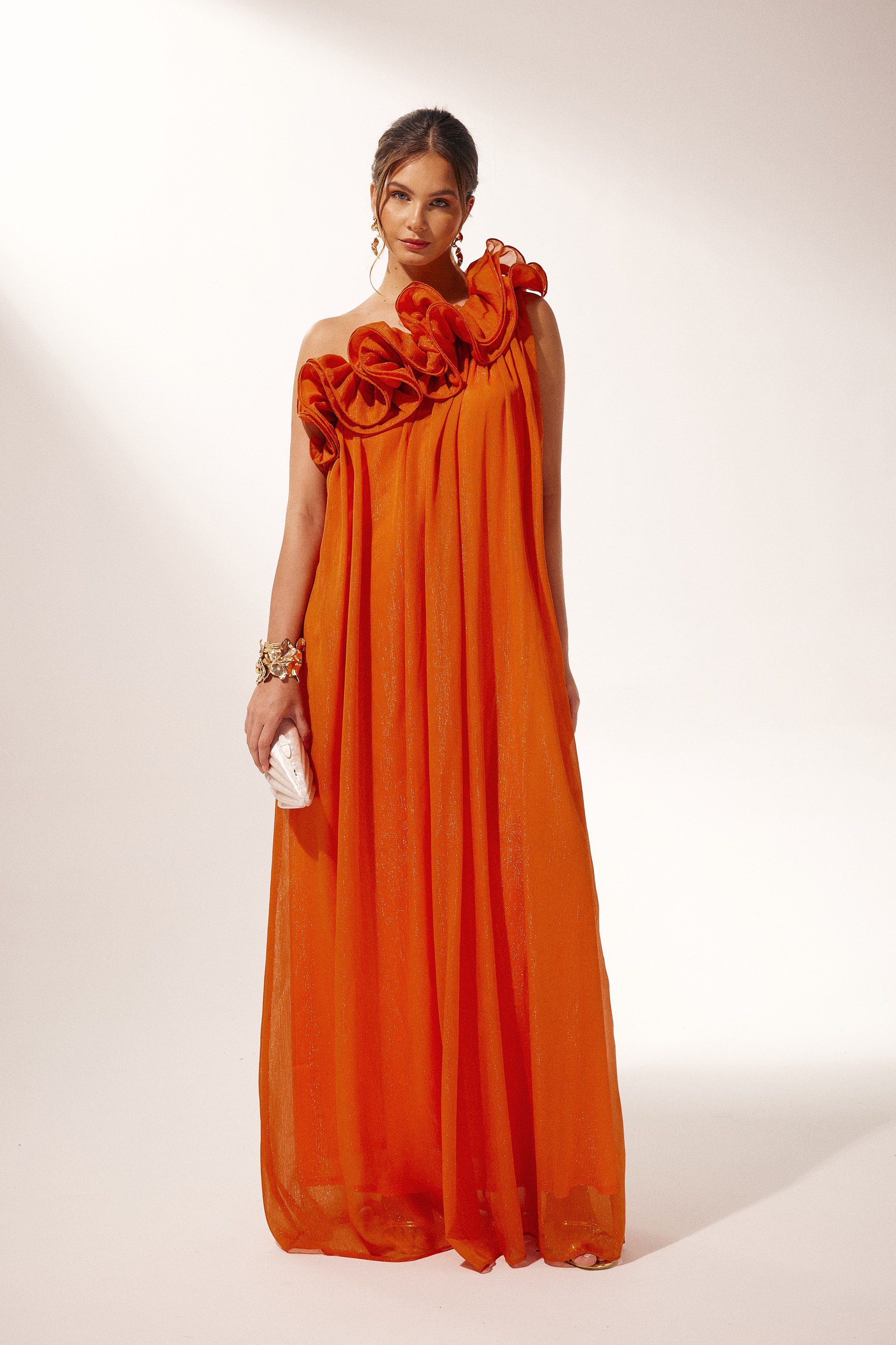 Hedda One-shoulder Floral Maxi Dress-purelyfable