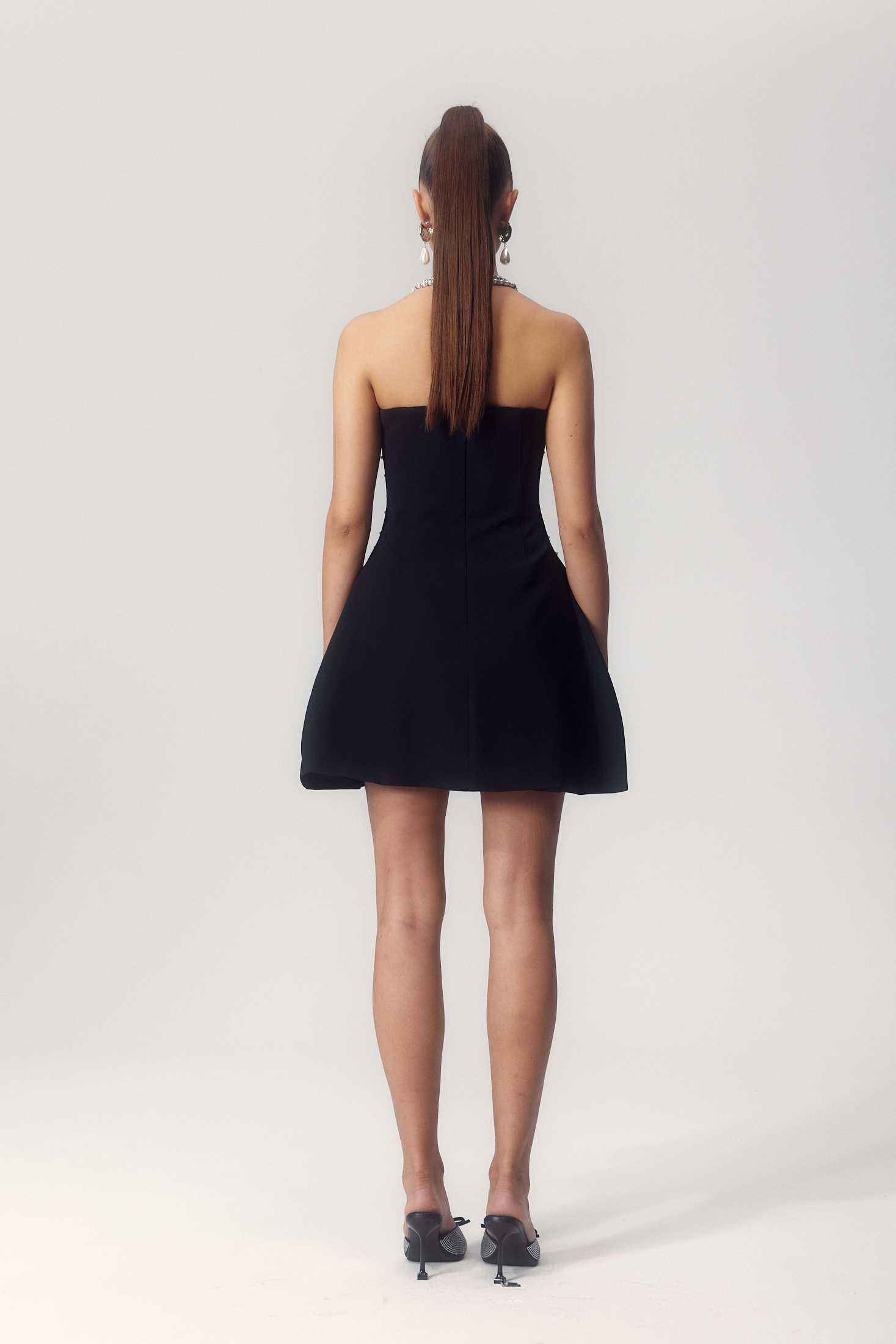 Frances Crystal-embellished Sleeveless Mini Dress-purelyfable