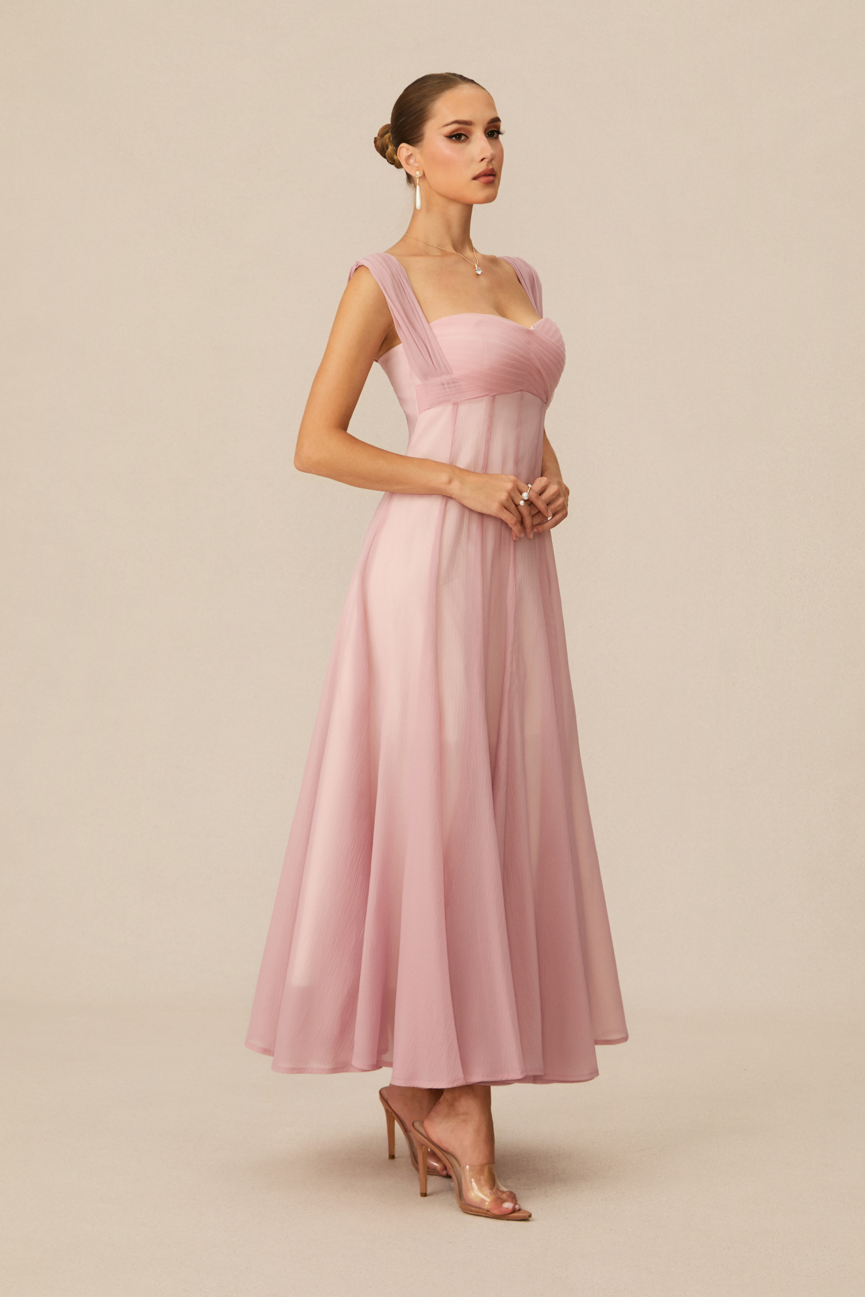 Keeper of My Heart Pink Wide Strap Maxi Dress-purelyfable