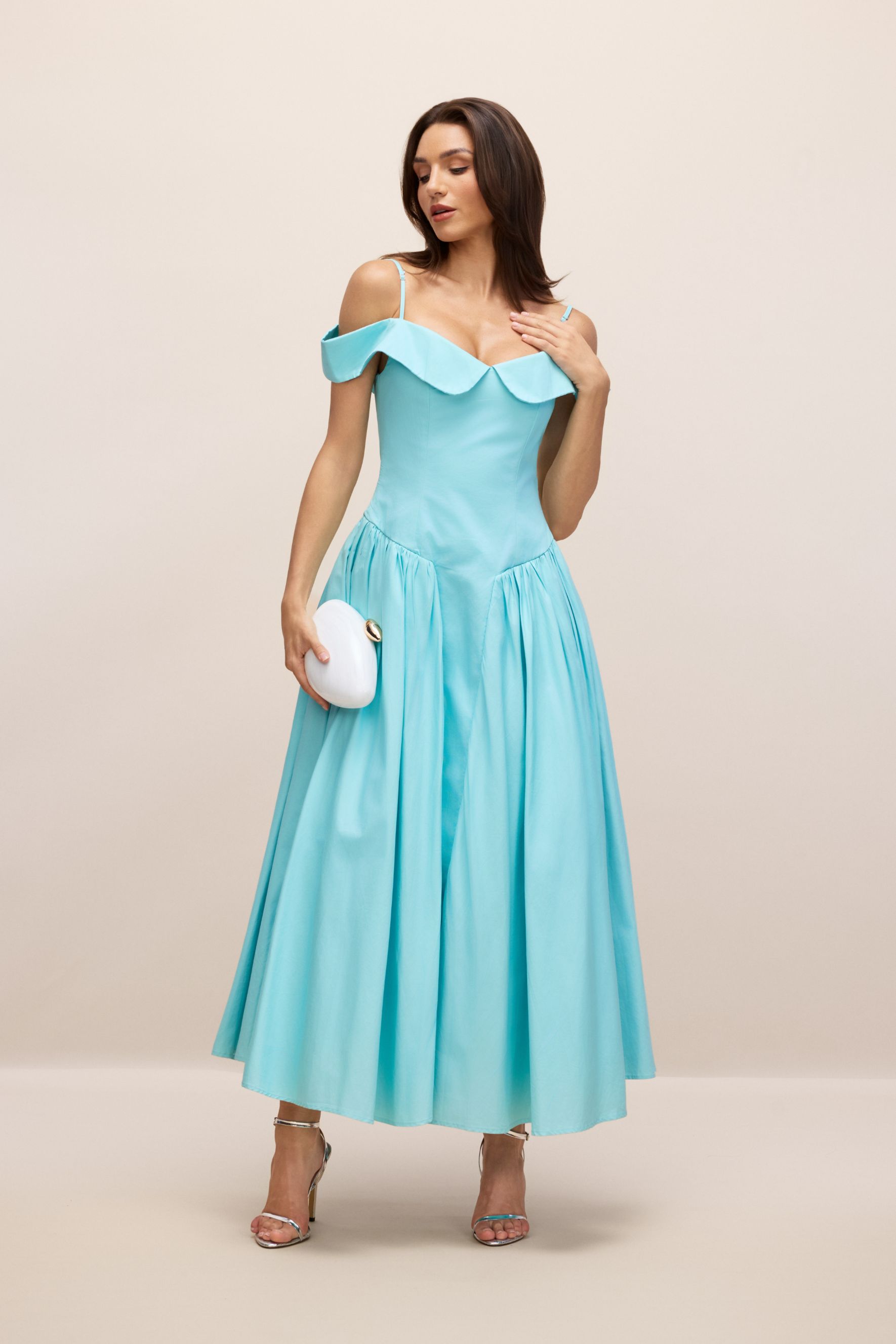 Renee Off-Shoulder A-Line Maxi Dress-purelyfable