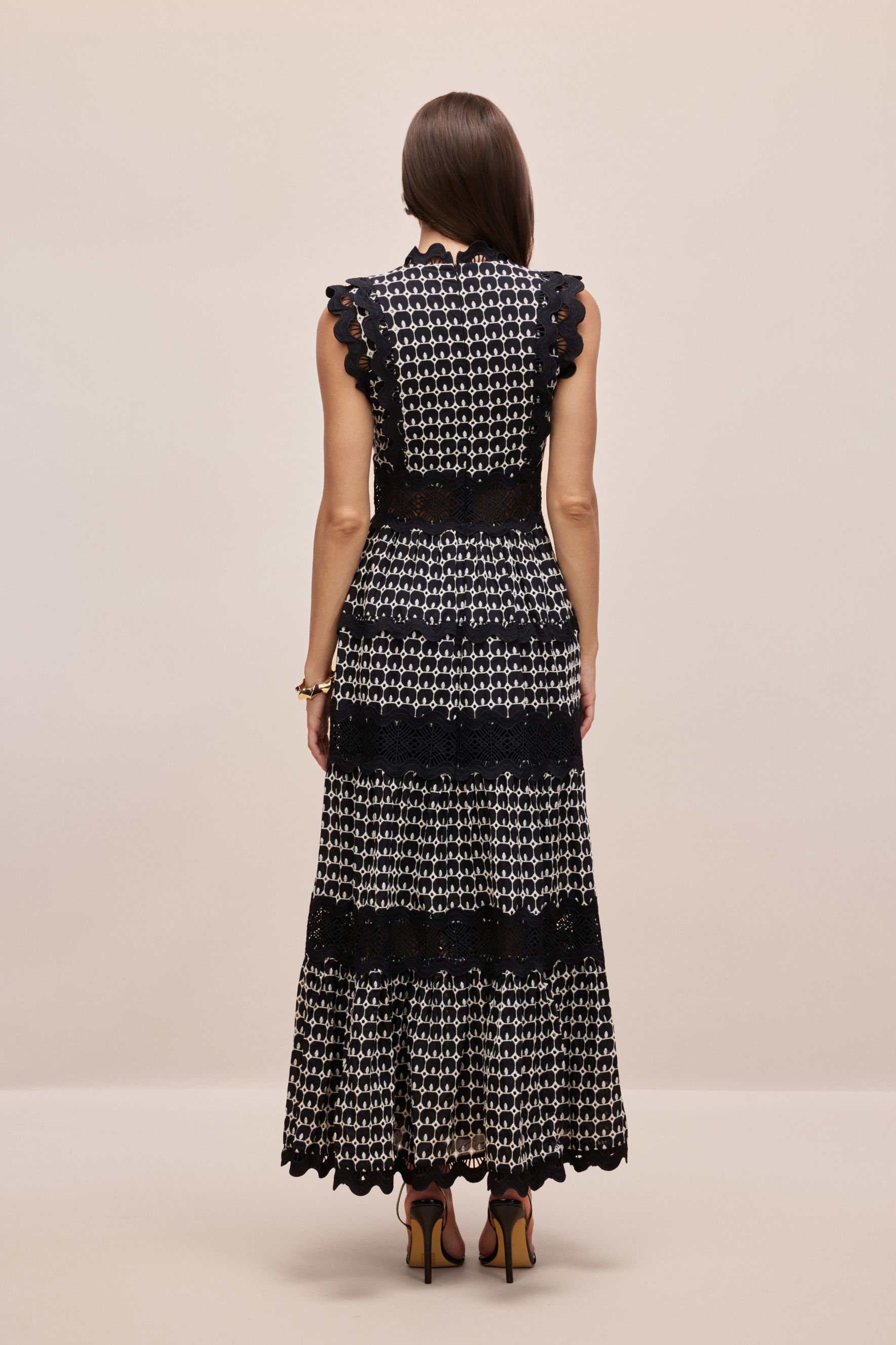 Louisa V-neck Embroidered Lace Maxi Dress-purelyfable
