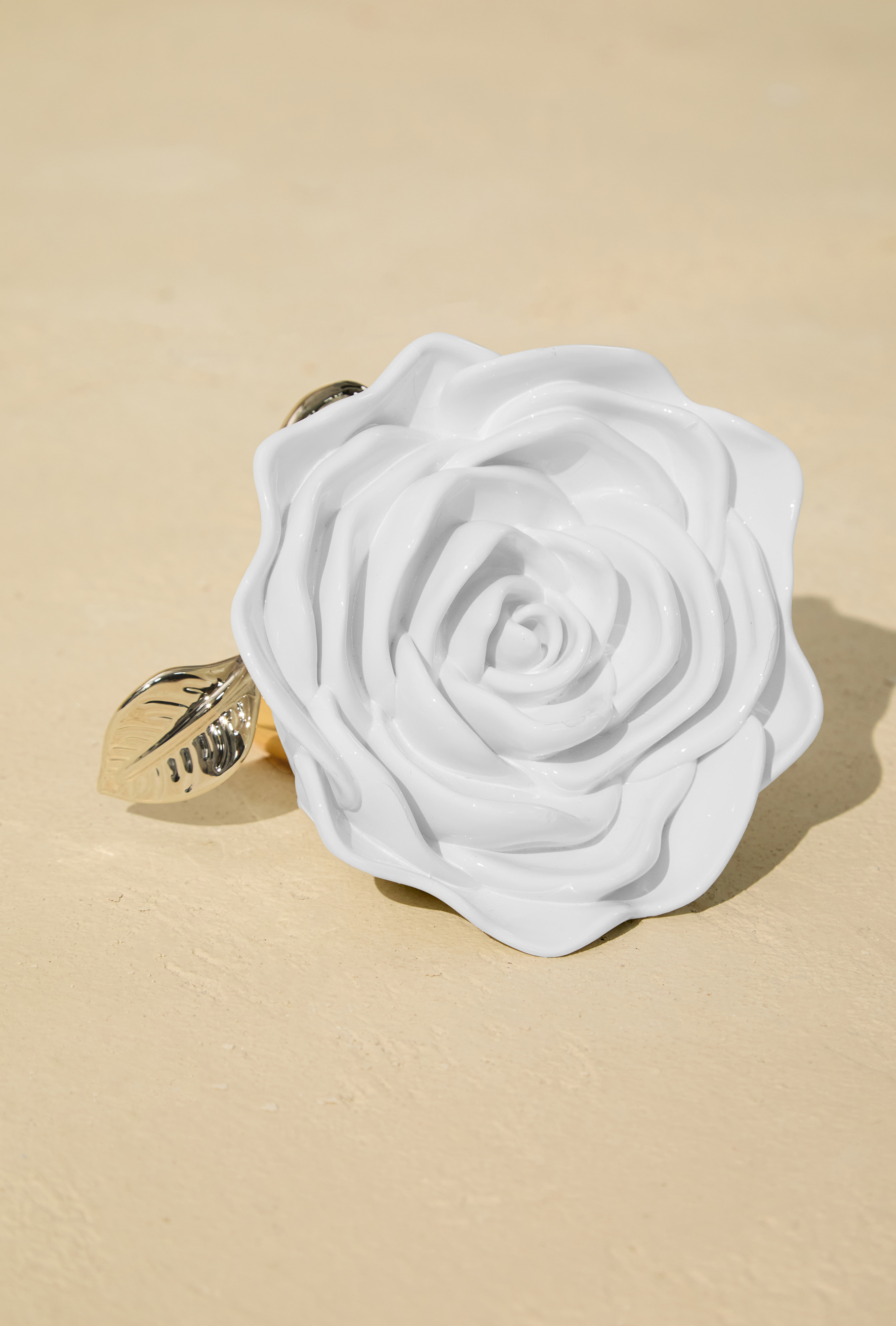 Acrylic Camellia Clutch-purelyfable