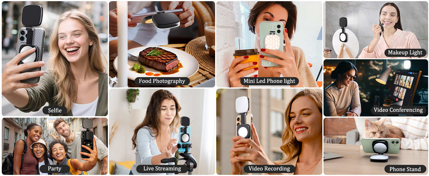 BEST-SELLING Phone Selfie Light Kit: LED Lights + Stand for Makeup/Vlogging