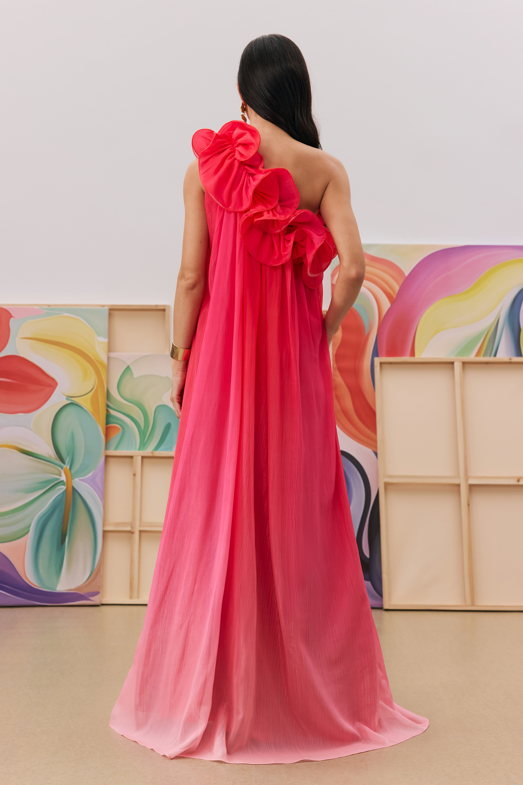 Fiona One Shoulder Gradient Maxi Dress-purelyfable