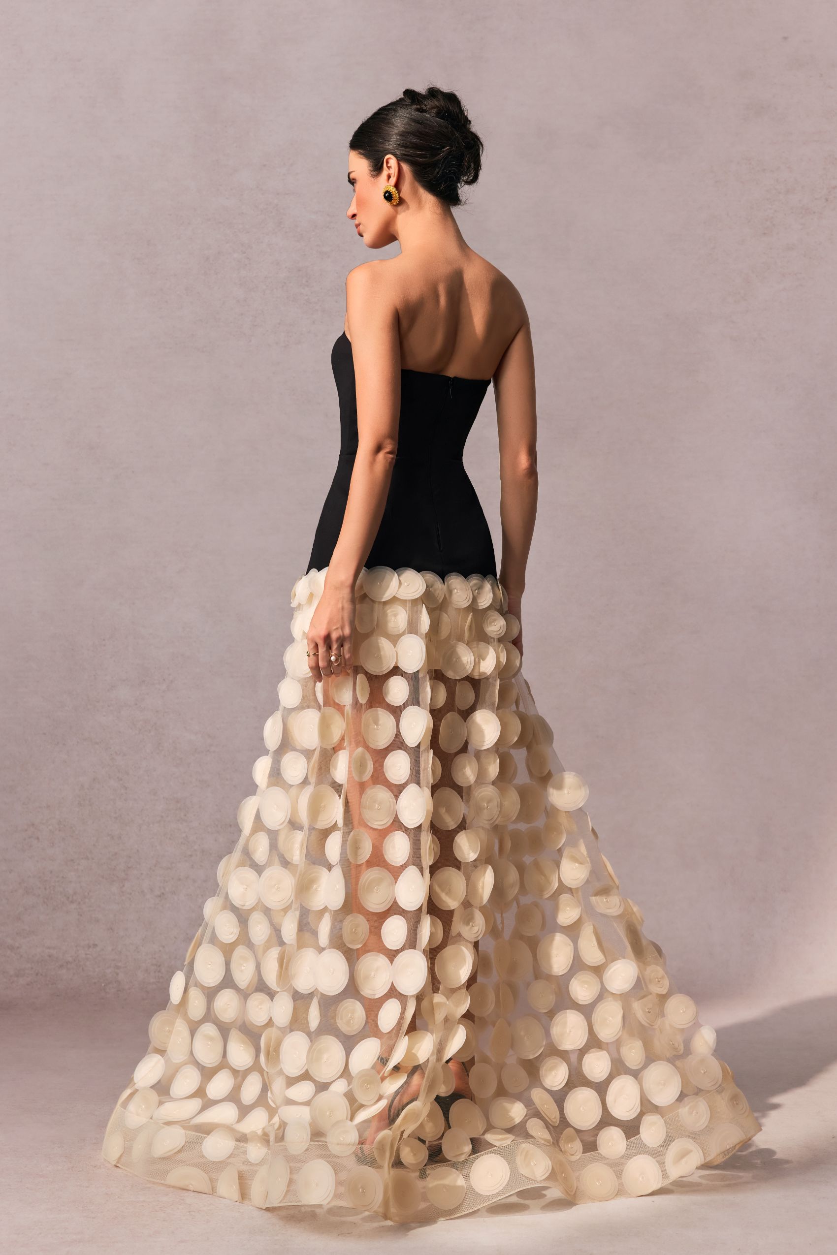 Irene Strapless Sheer Tulle Maxi Dress-purelyfable