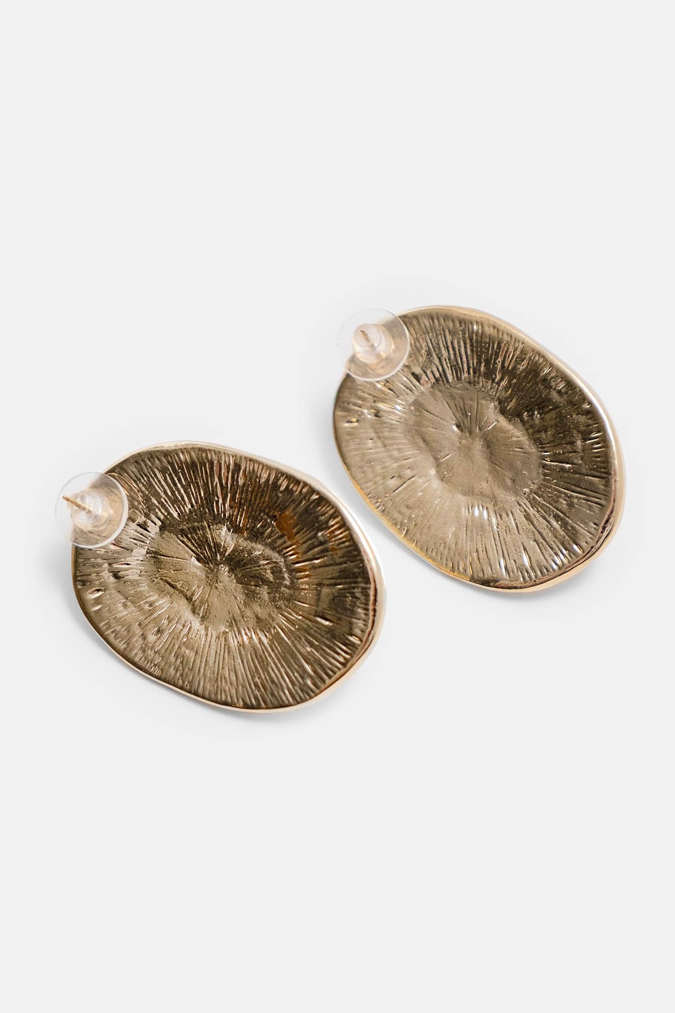 Textured Pearl Stud Earrings-purelyfable