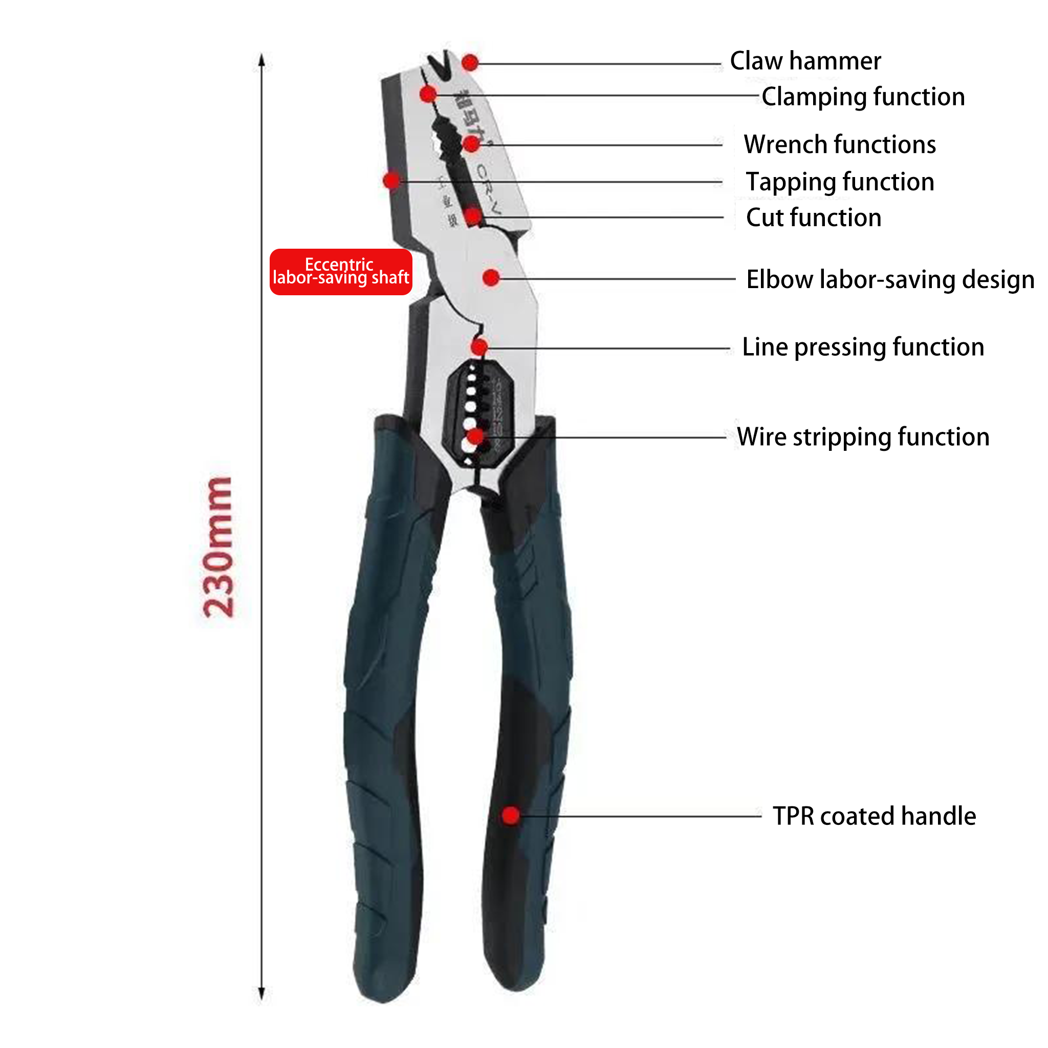 Elbow Heavy-Duty Luxury Industrial-Grade Multi-Functional Wire Pliers Vise