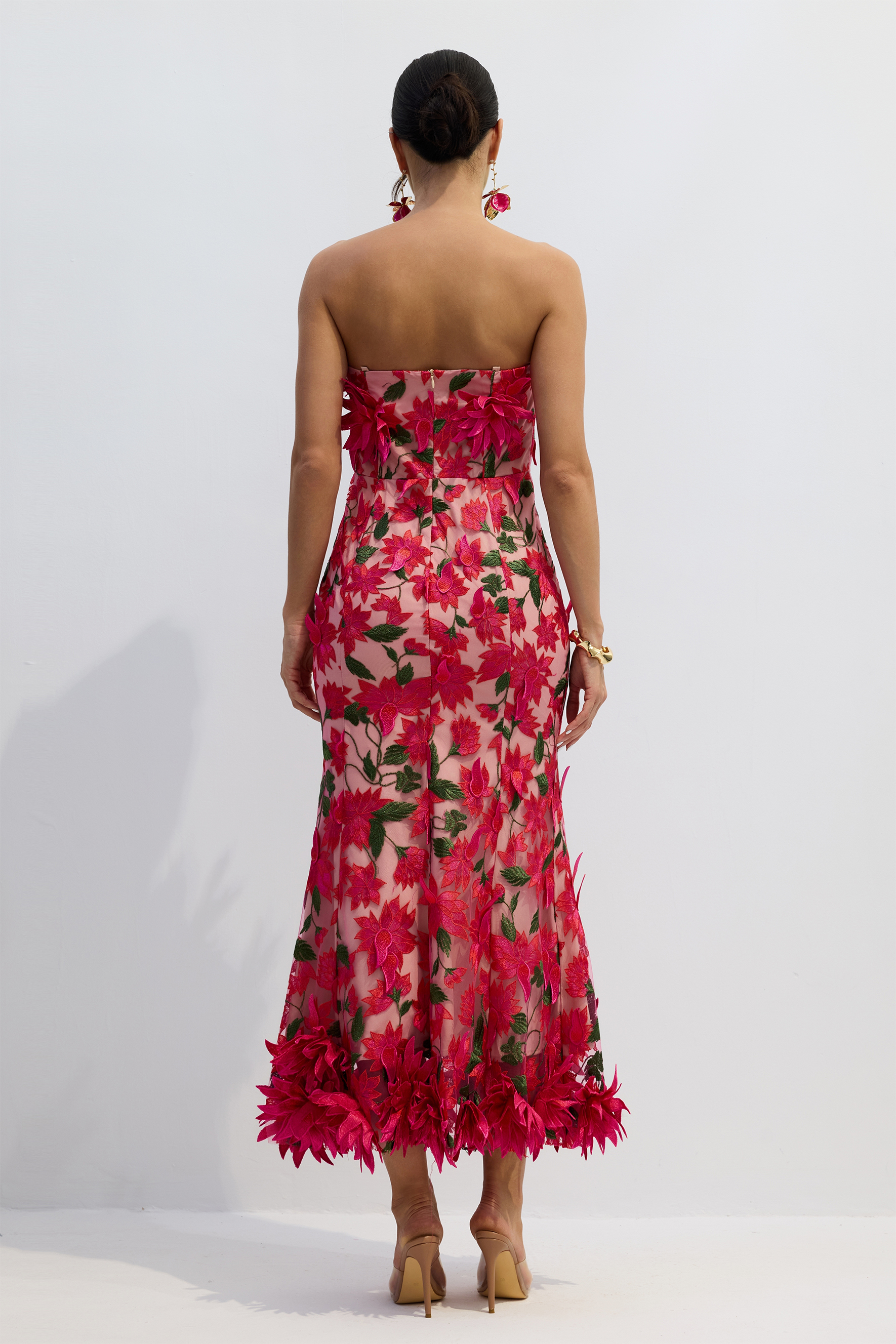 Gloria Floral Embroidery Strapless Maxi Dress-purelyfable