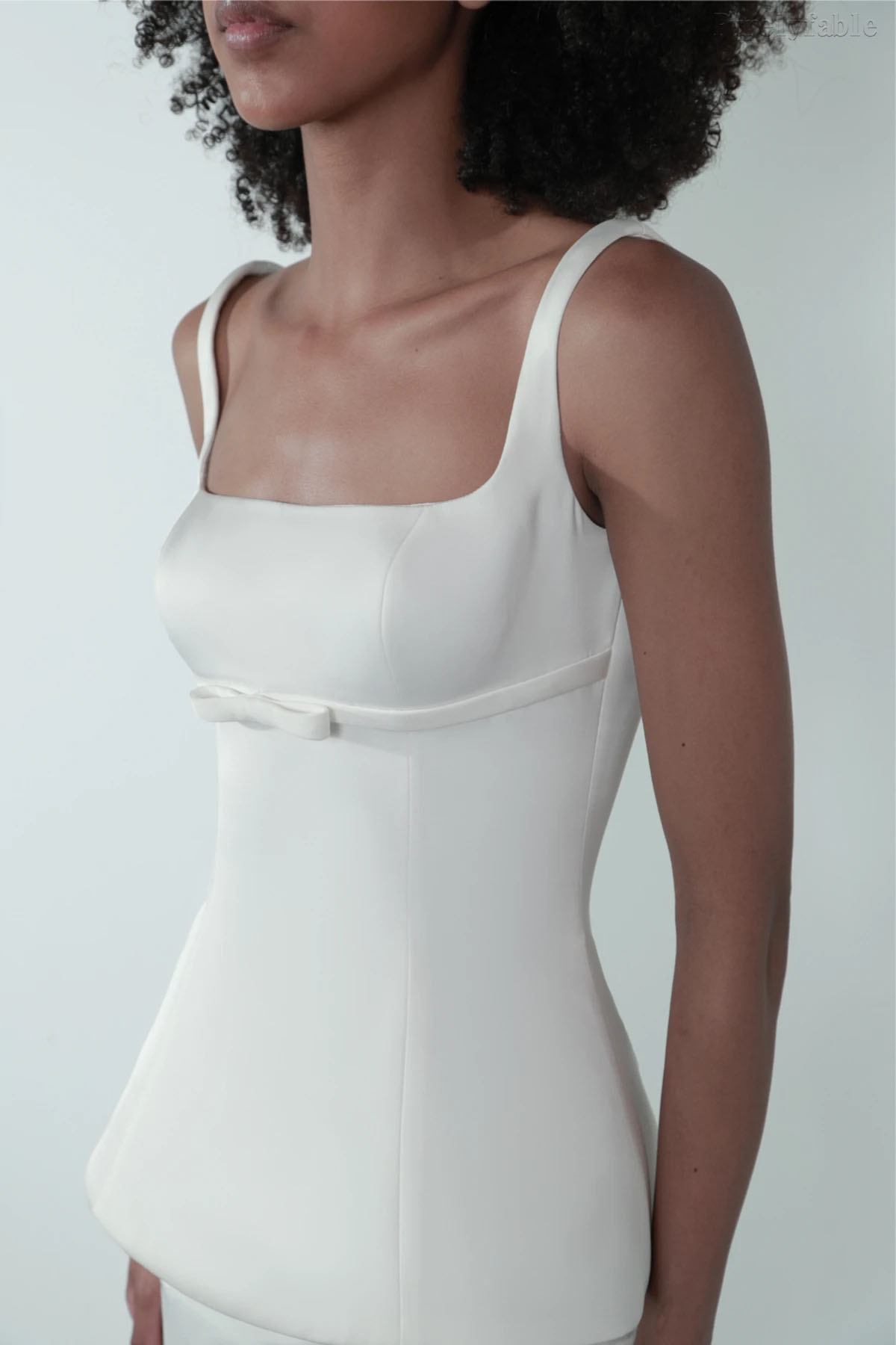 Thalia White Ruffled Wide-Leg Pants Suit