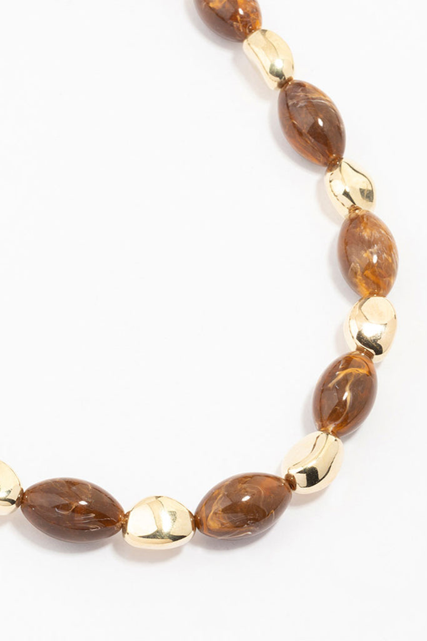 Geometric Bead Accent Necklace-purelyfable