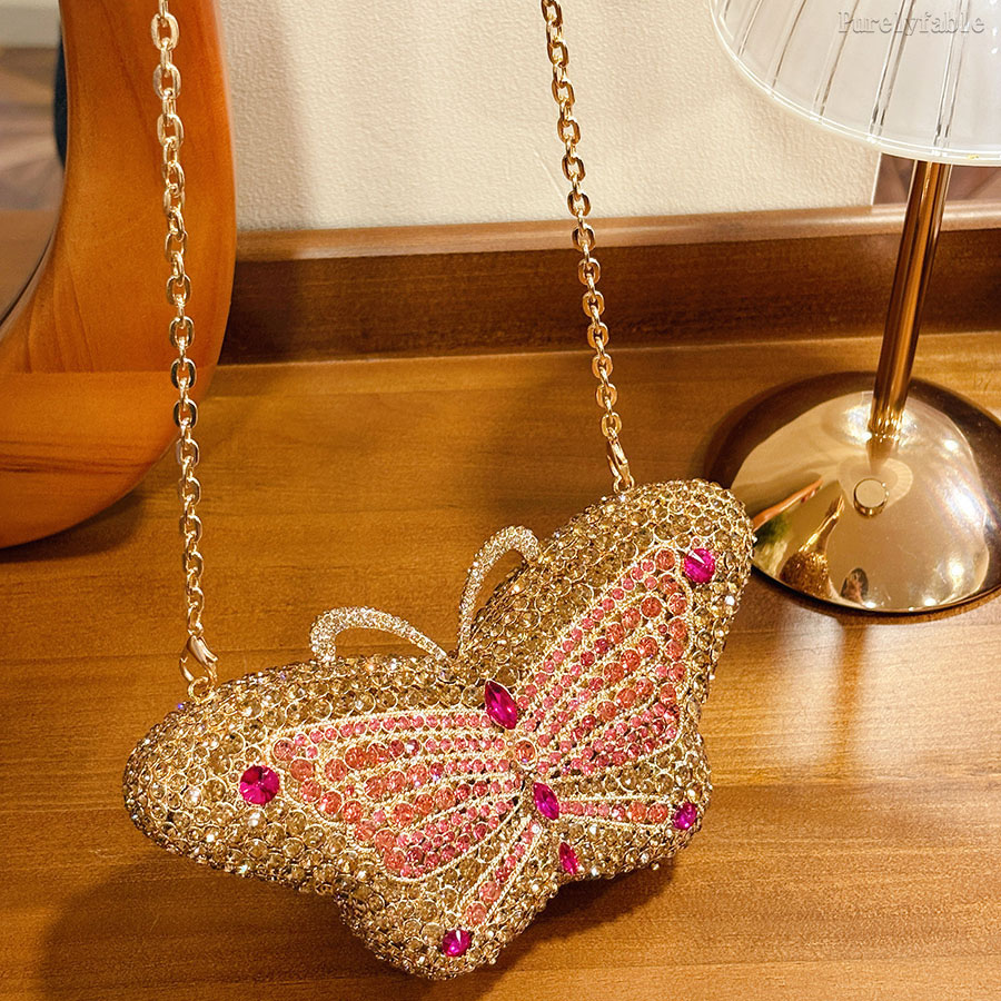 Pink Butterfly Handbag