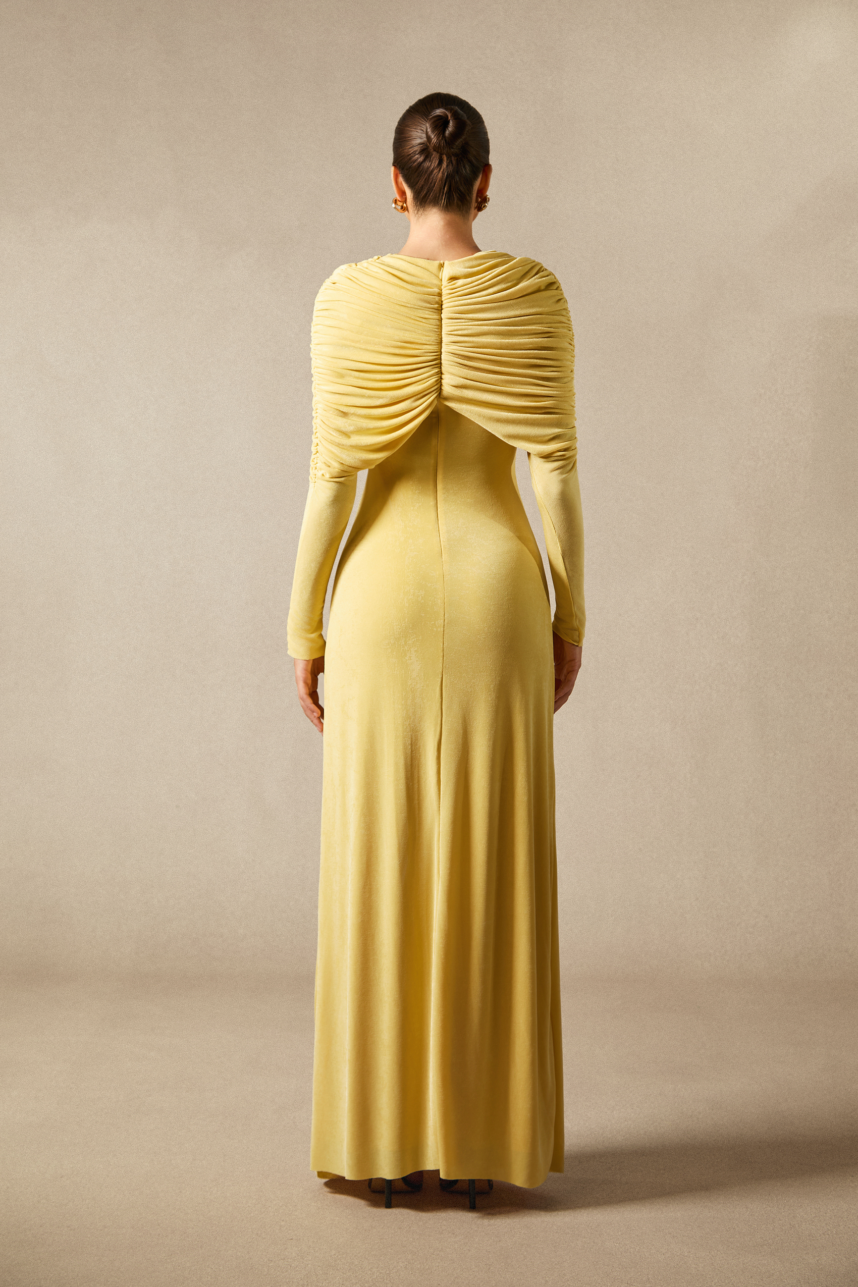 Virginia Asymmetric Long Sleeve Maxi Dress-purelyfable