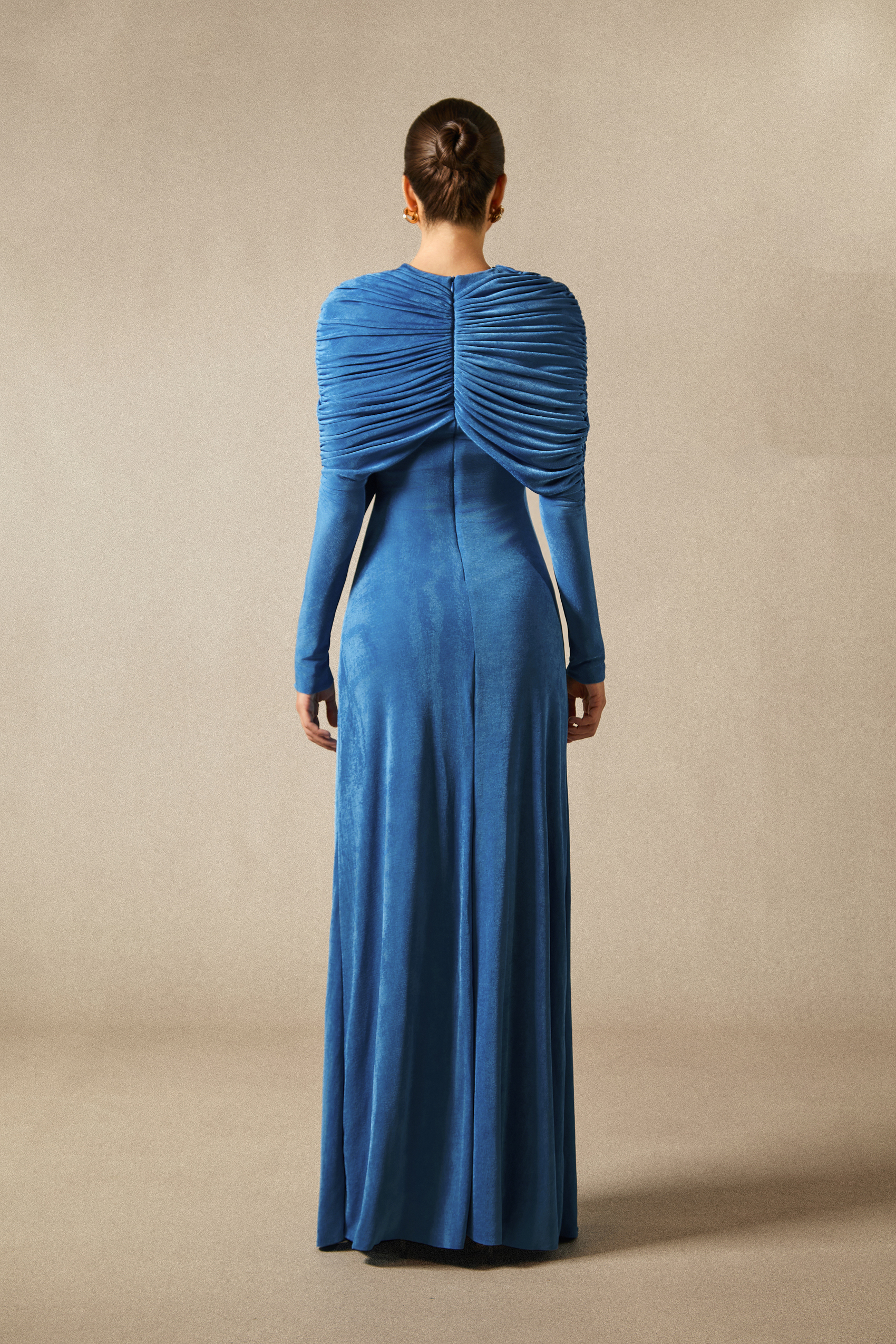 Virginia Asymmetric Long Sleeve Maxi Dress-purelyfable