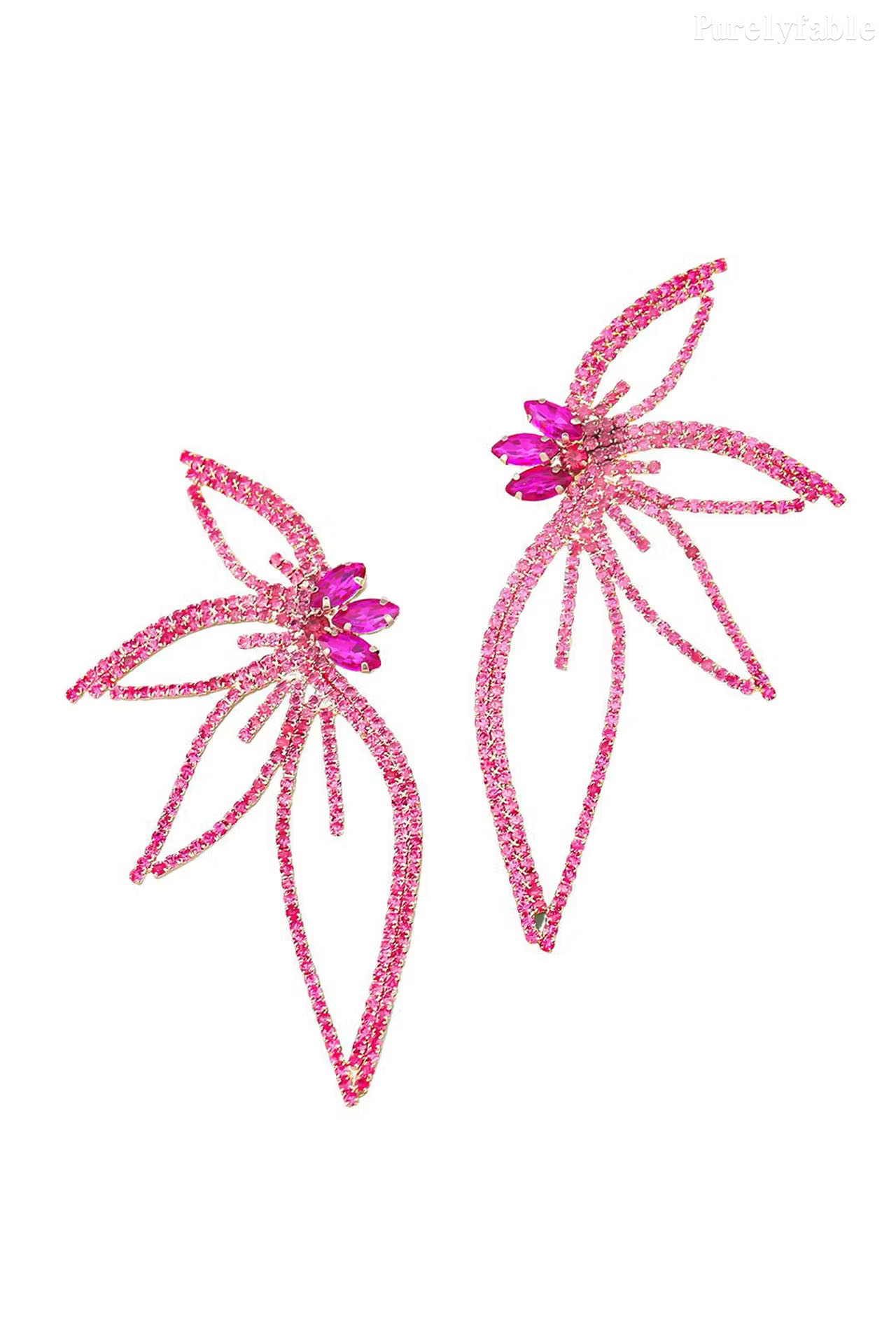 Diamond-Encrusted Butterfly Earrings