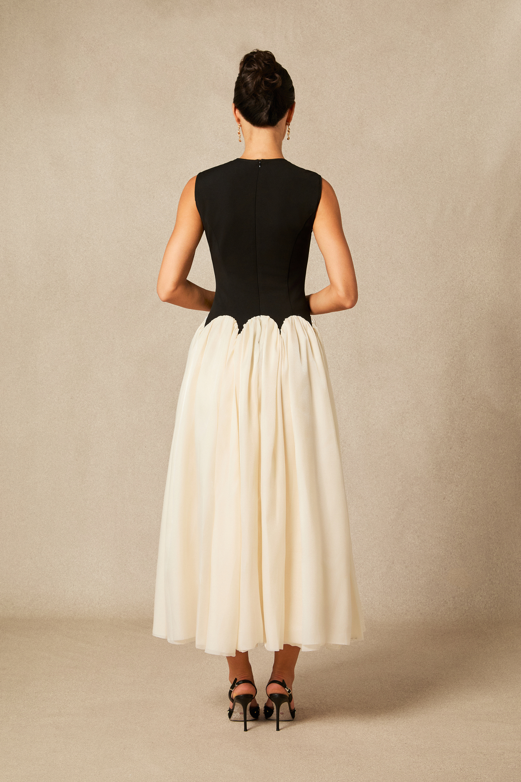 Zoey Sleeveless Color Block Maxi Dress-purelyfable