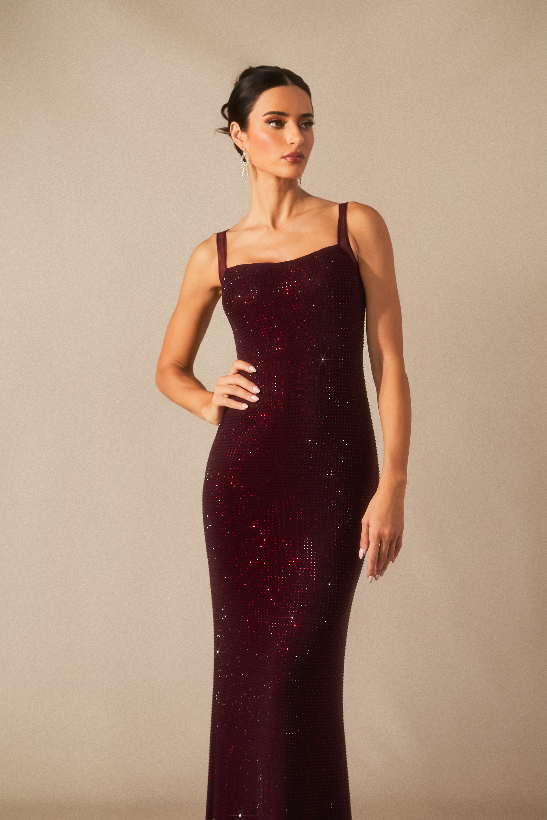 Marissa Backless Diamante Maxi Dress-purelyfable