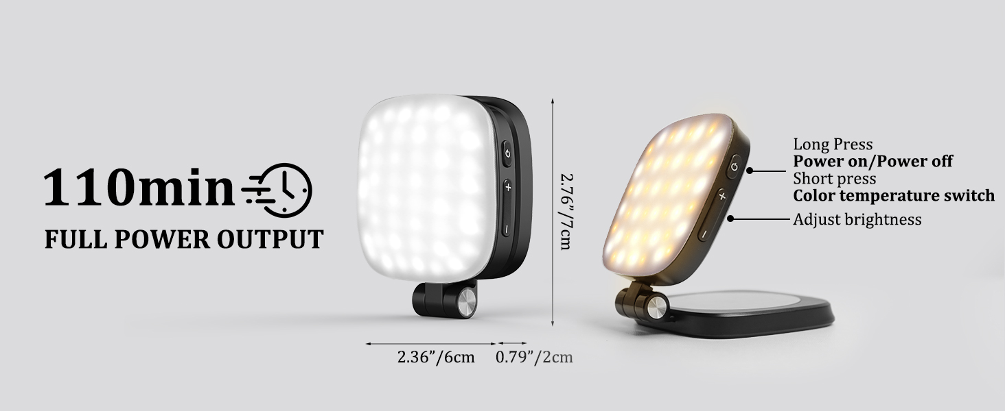 Pro Lighting in Palm: 110min Runtime &amp; Instant Controls