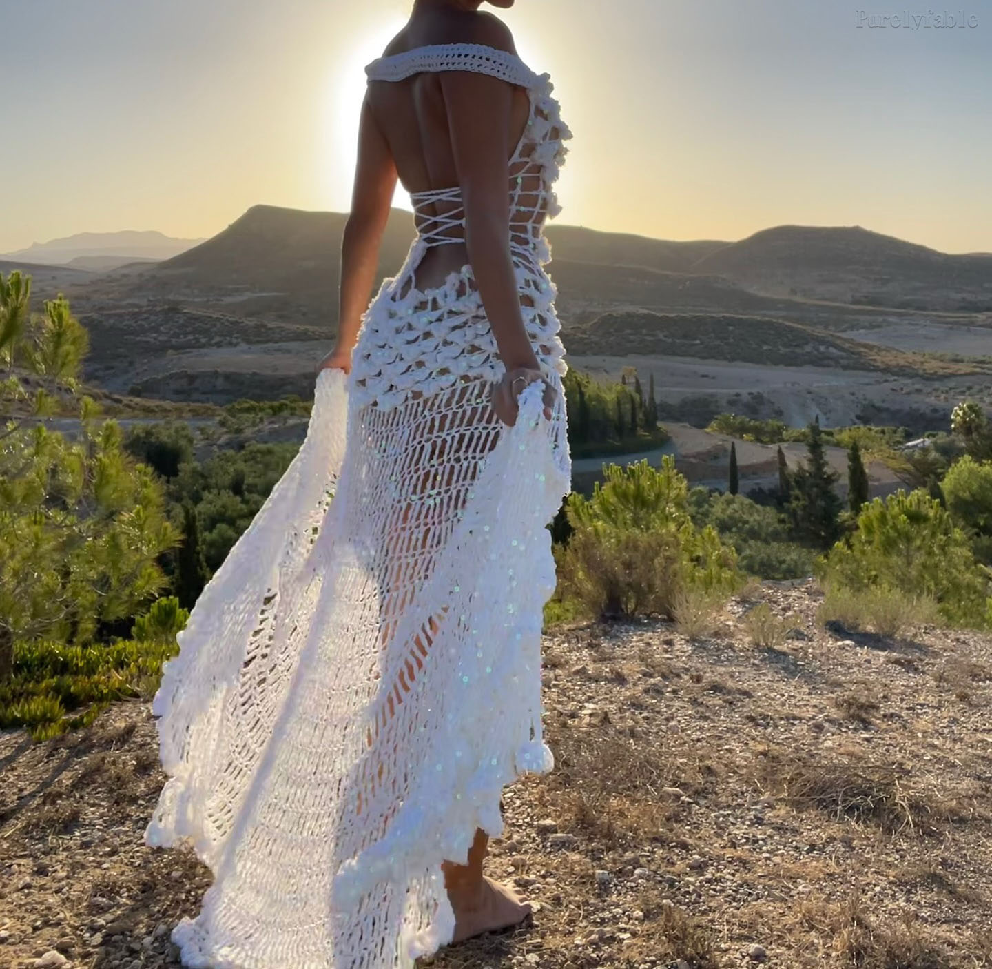 Danika White Off-Shoulder Cut-Out Maxi Dress